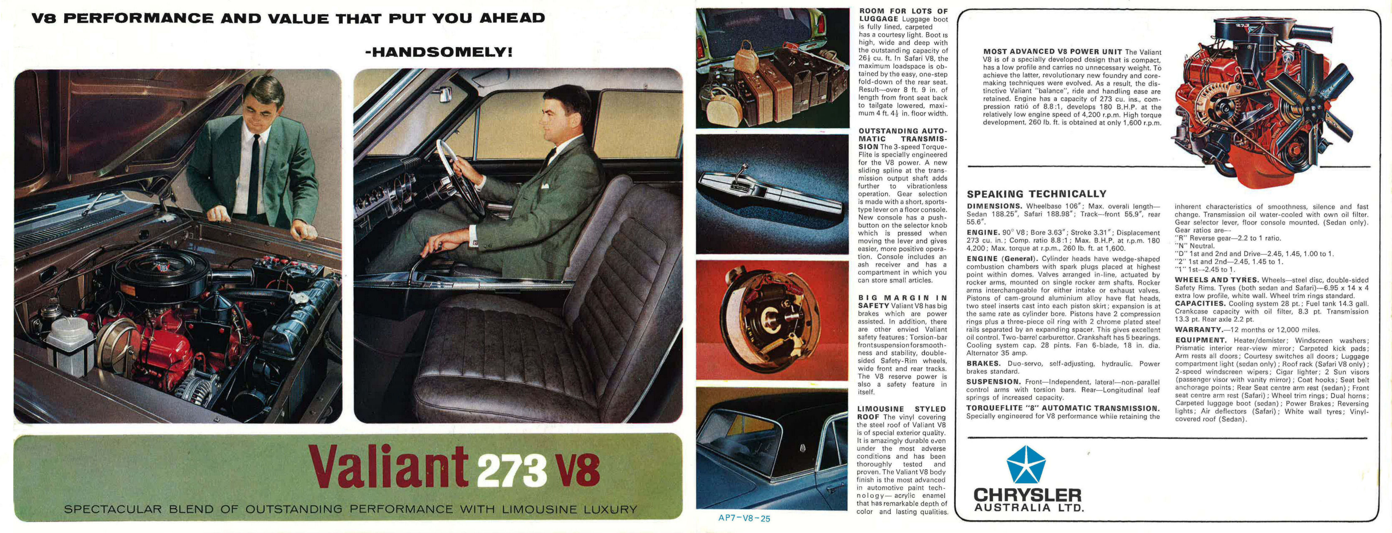 1966 Chrysler VC Valiant V8 Folder (Aus)-Side A