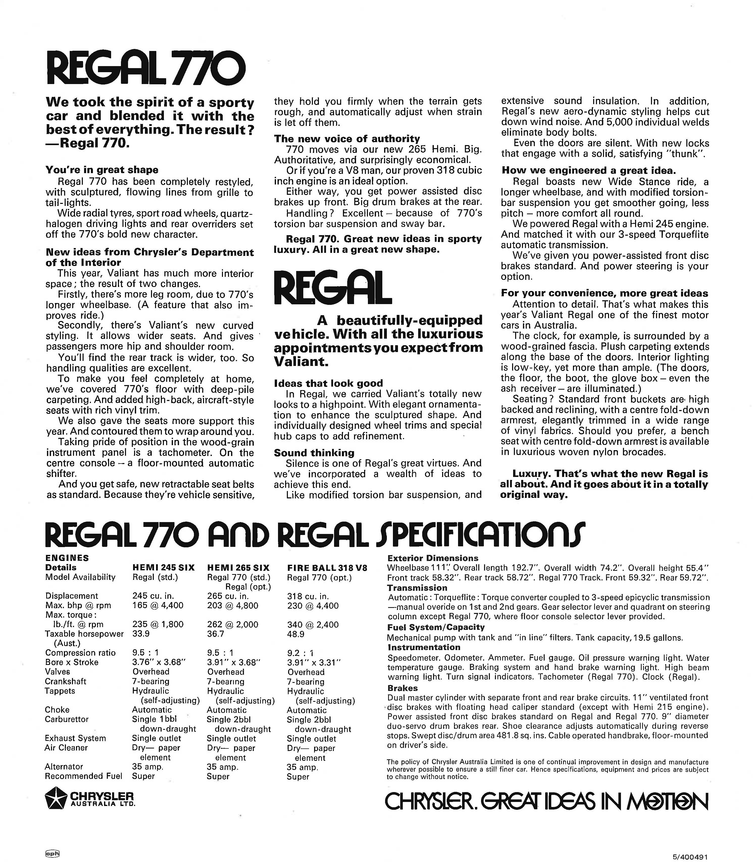 1971 Valiant VH Regal 2pg - Australia page_02