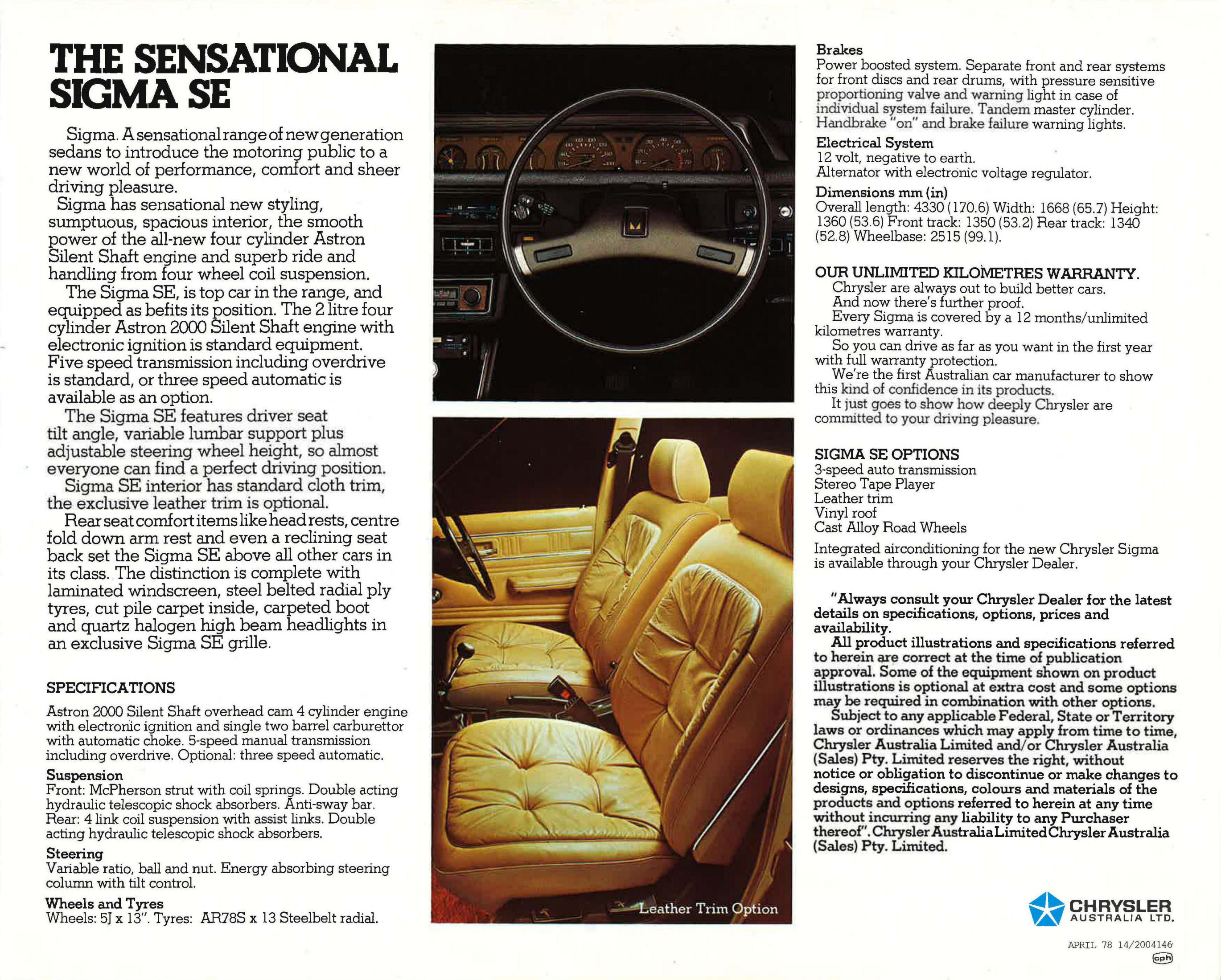 1978 Chrysler GE Sigma SE Sedan (Aus)-02