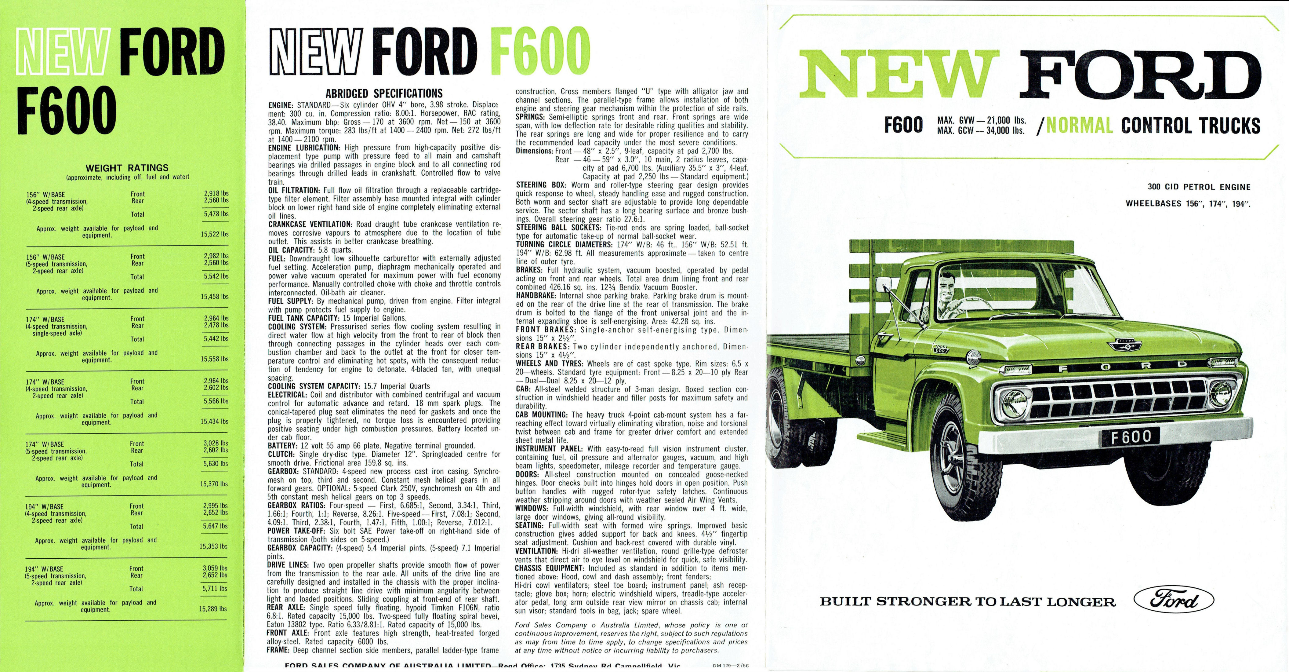 1965 Ford F600 Trucks (Aus)-Side A