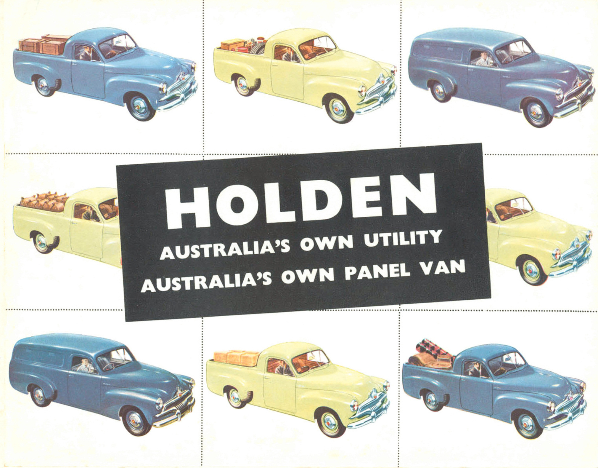 1954 Holden FJ Ute & Van-01