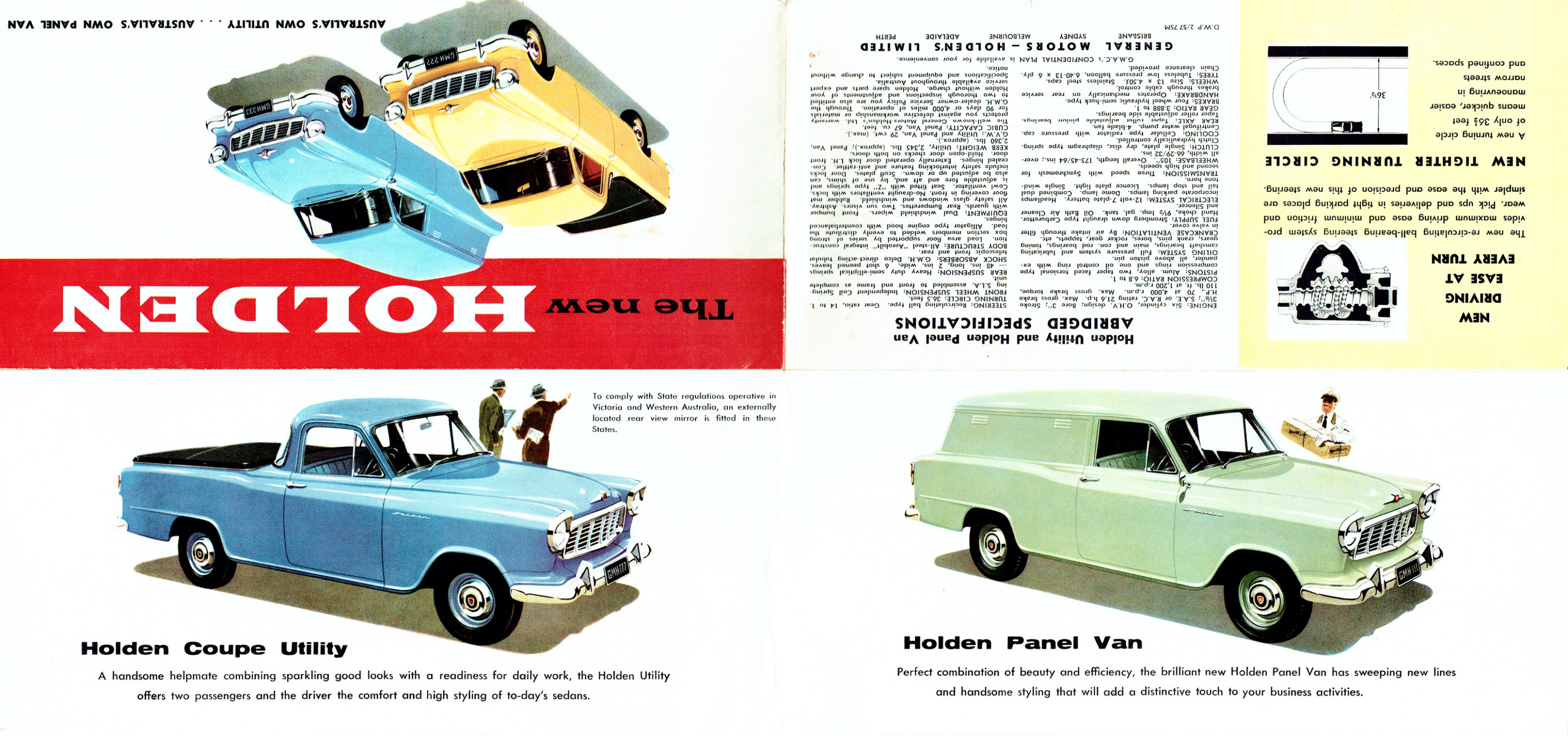 1957 Holden FE Utes & Van-Side A