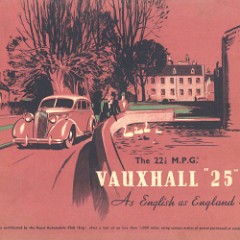 1938 Vauxhall 25 Full Line