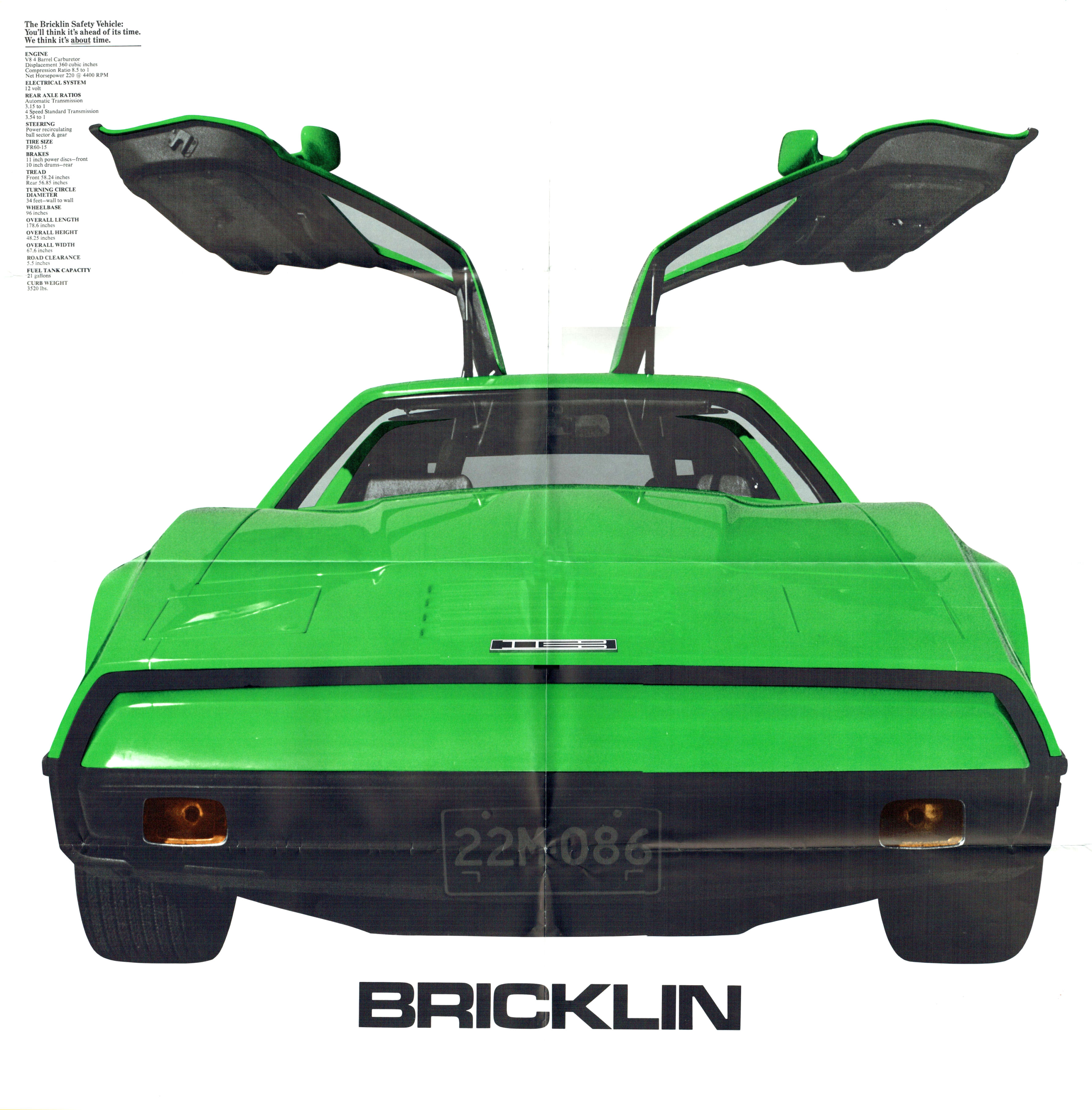 1974 Bricklin Foldout-Side B