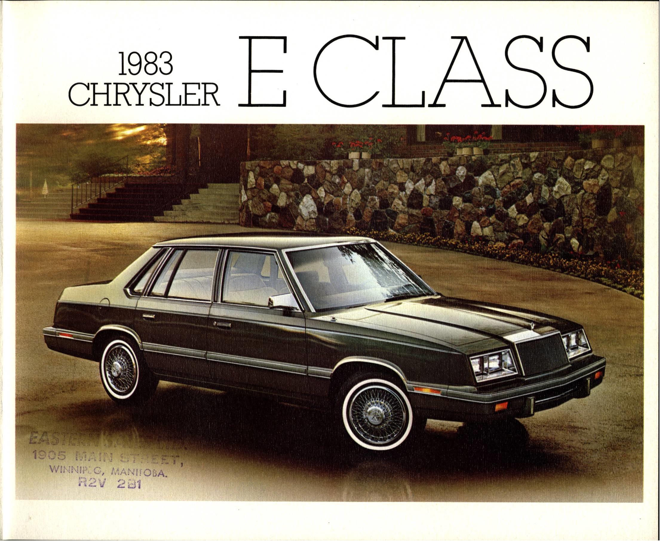 1983 Chrysler E Class Brochure Canada 01