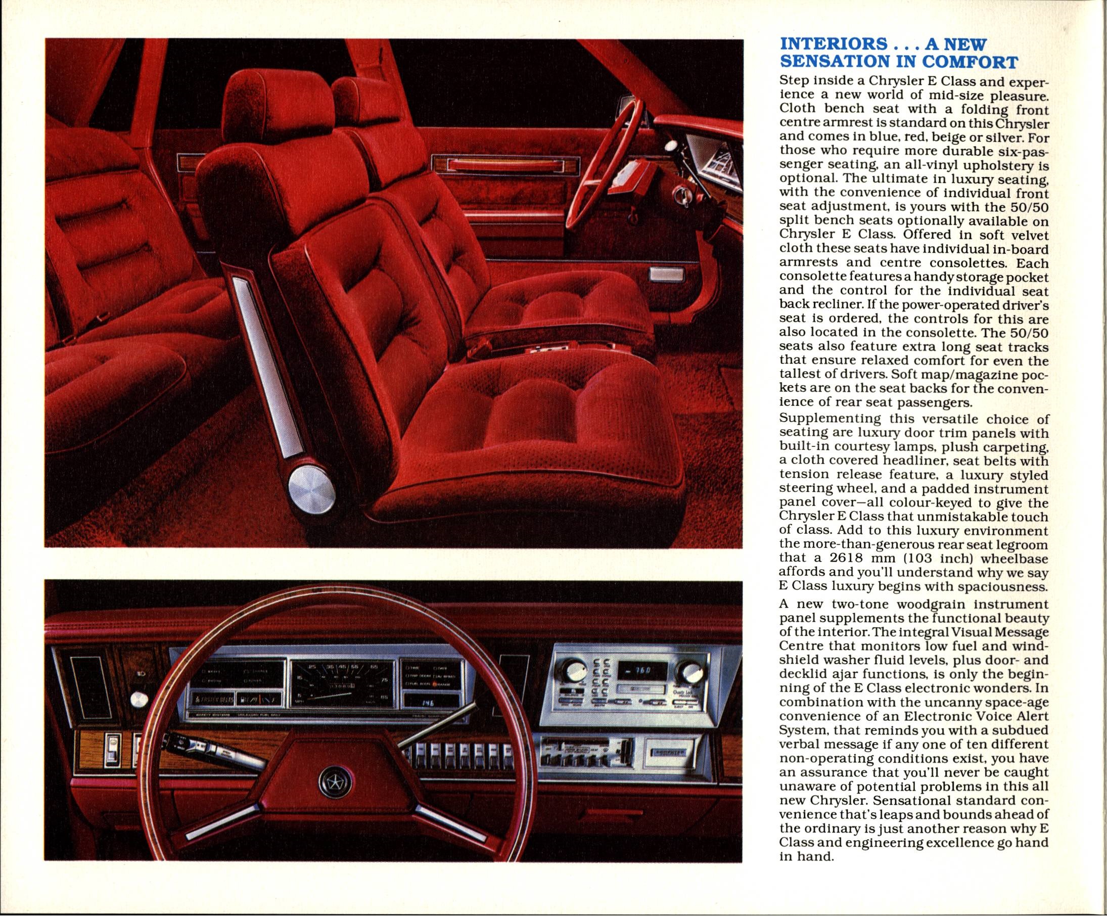 1983 Chrysler E Class Brochure Canada 05