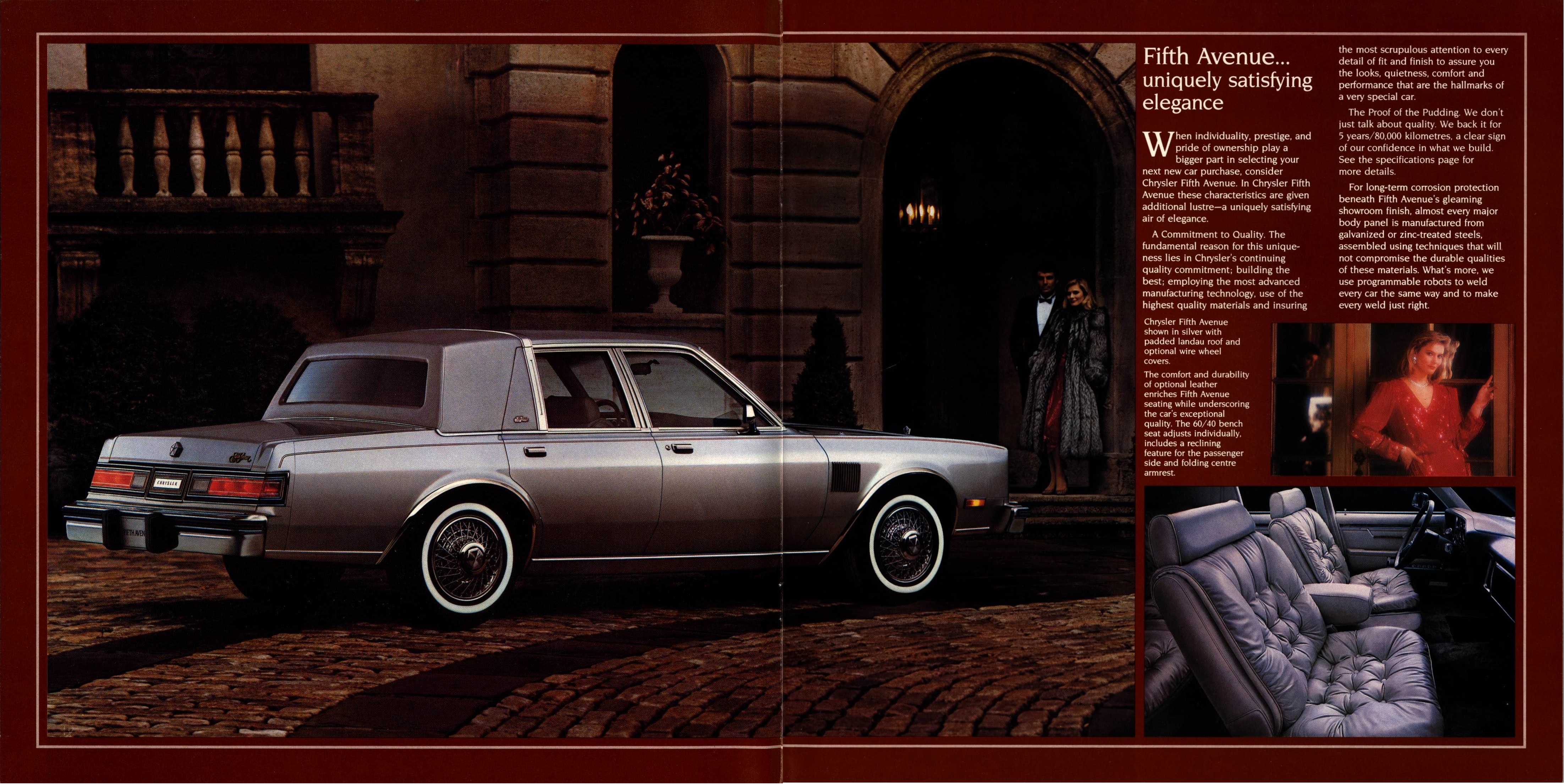 1985 Chrysler Fifth Avenue Brochure Canada 02-03