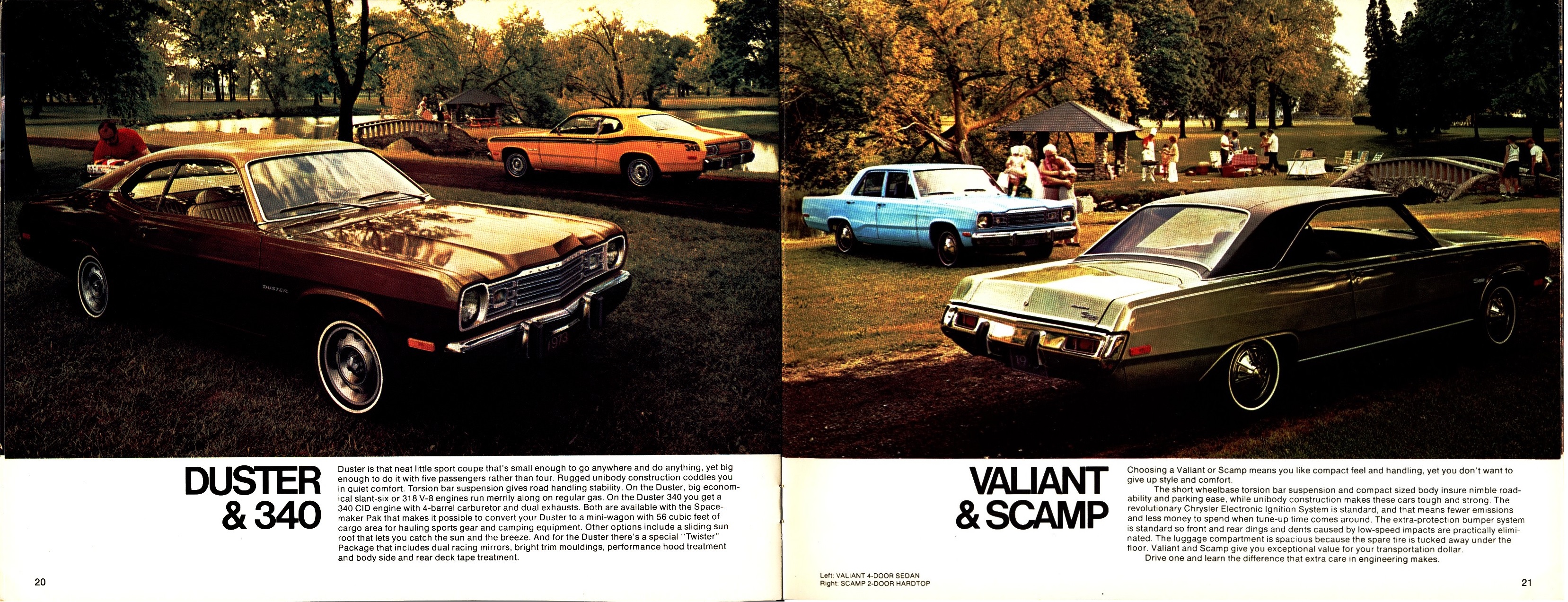 1973 Plymouth Full Line Brochure Canada 20-21