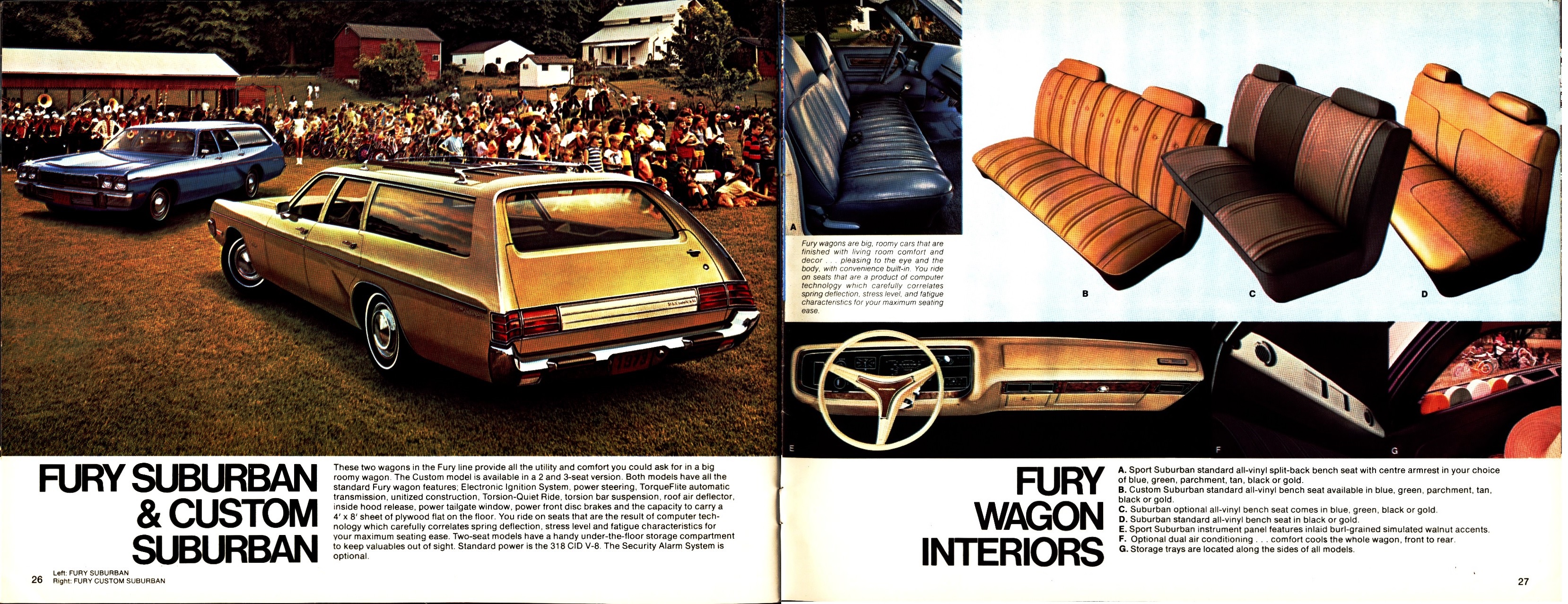 1973 Plymouth Full Line Brochure Canada 26-27