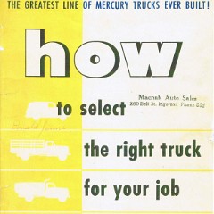 1951 Mercury Truck Pamphlet