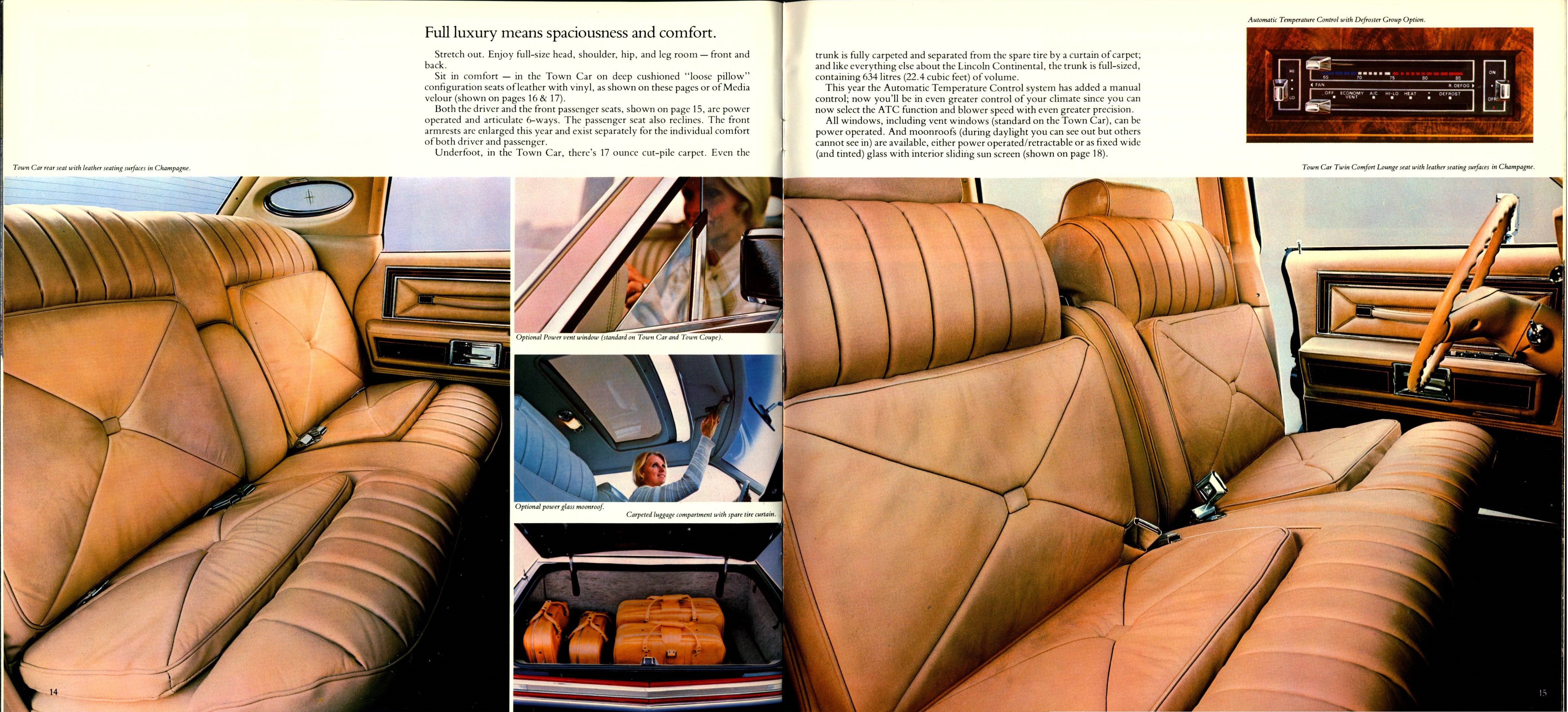 1978 Lincoln Continental & Mark V  Brochure (Cdn) 14-15