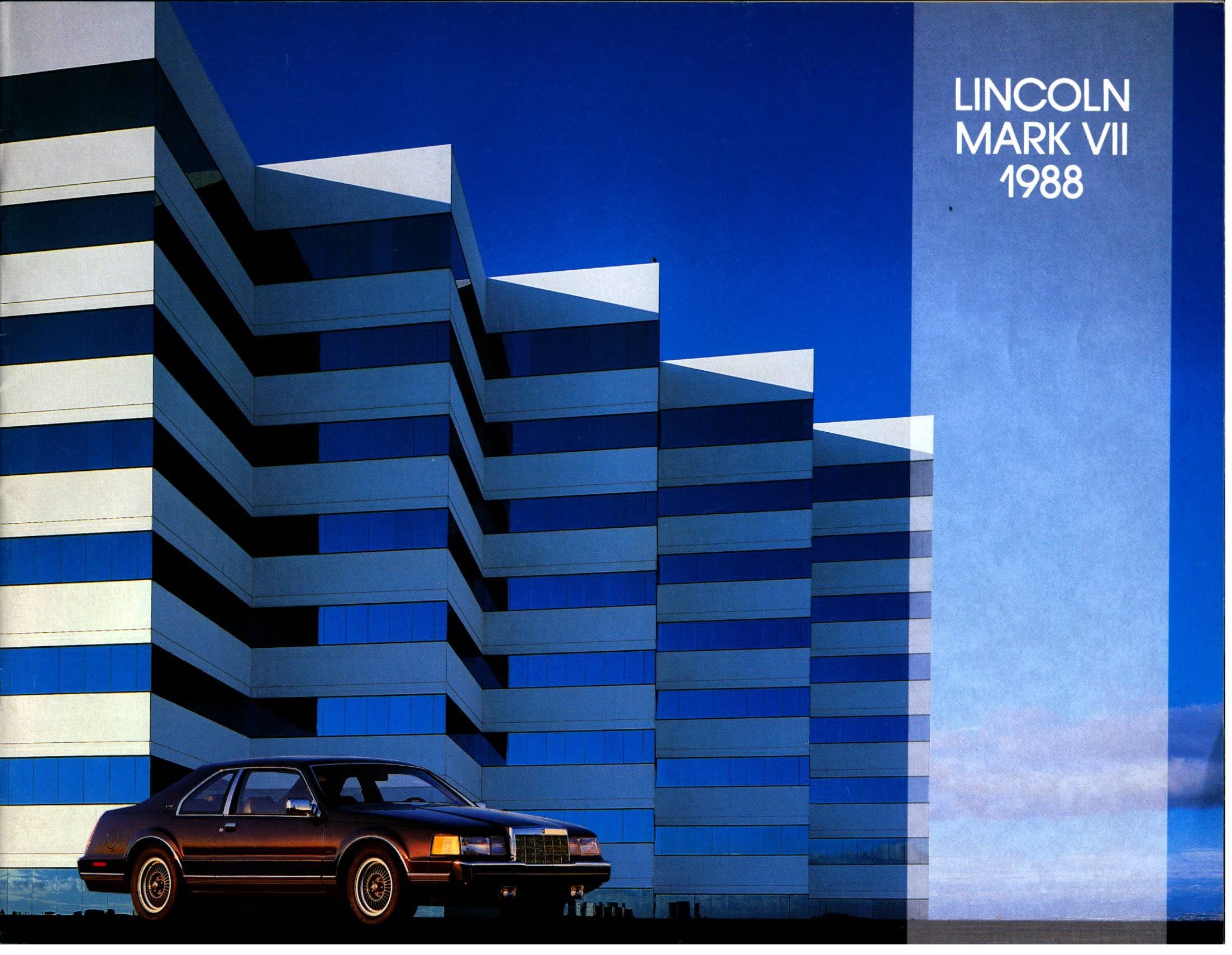 1988 Lincoln Mark VII Brochure Canada 01