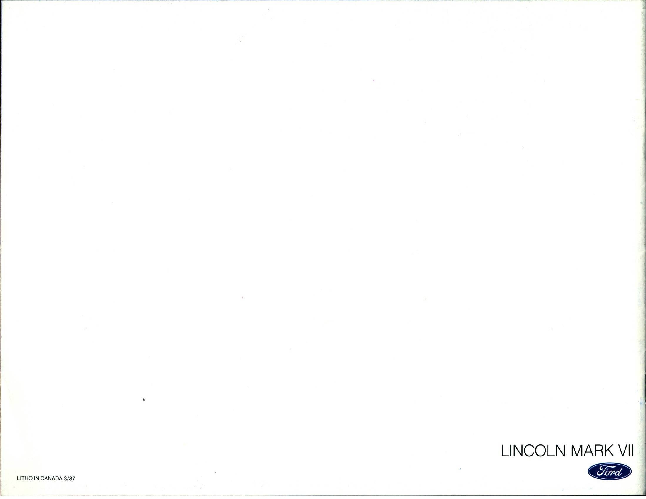 1988 Lincoln Mark VII Brochure Canada 16