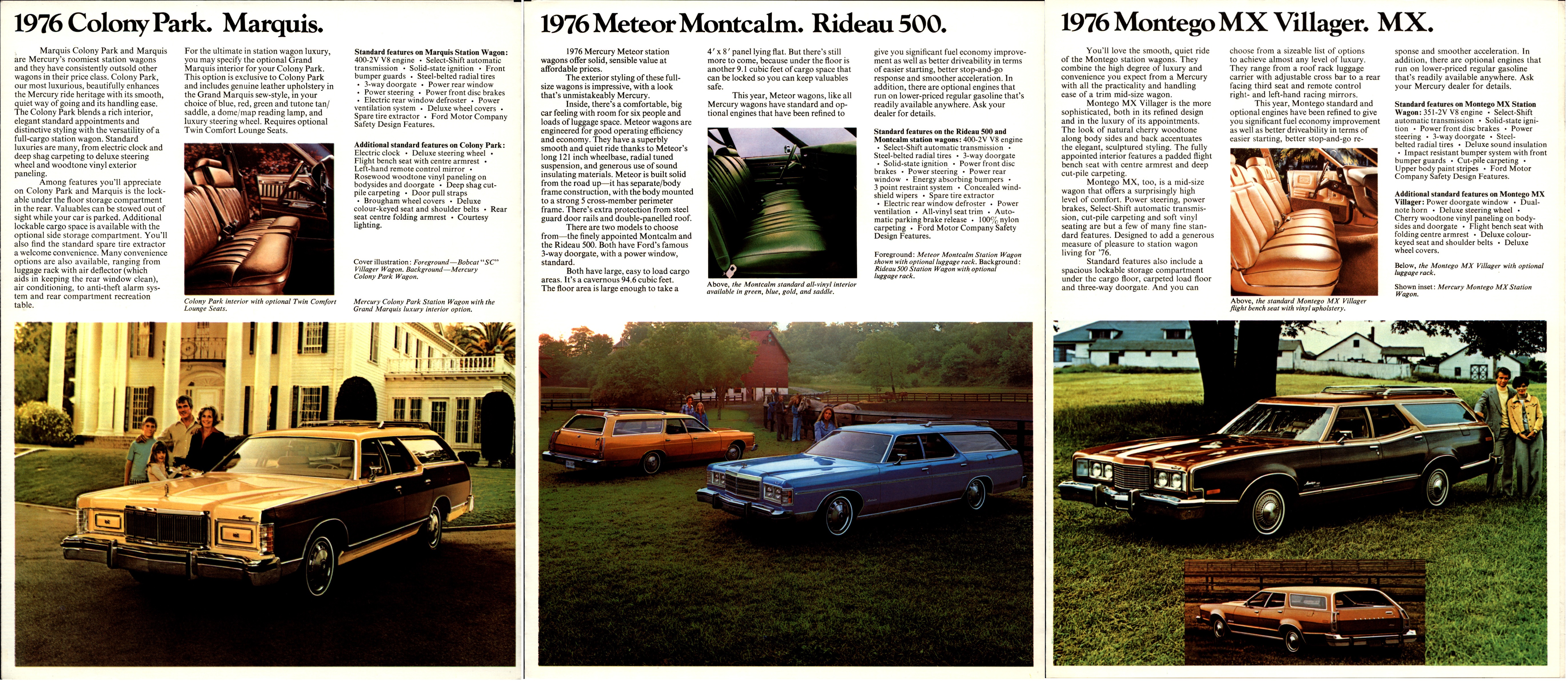 1976 Mercury Wagons Canada 02-03-04