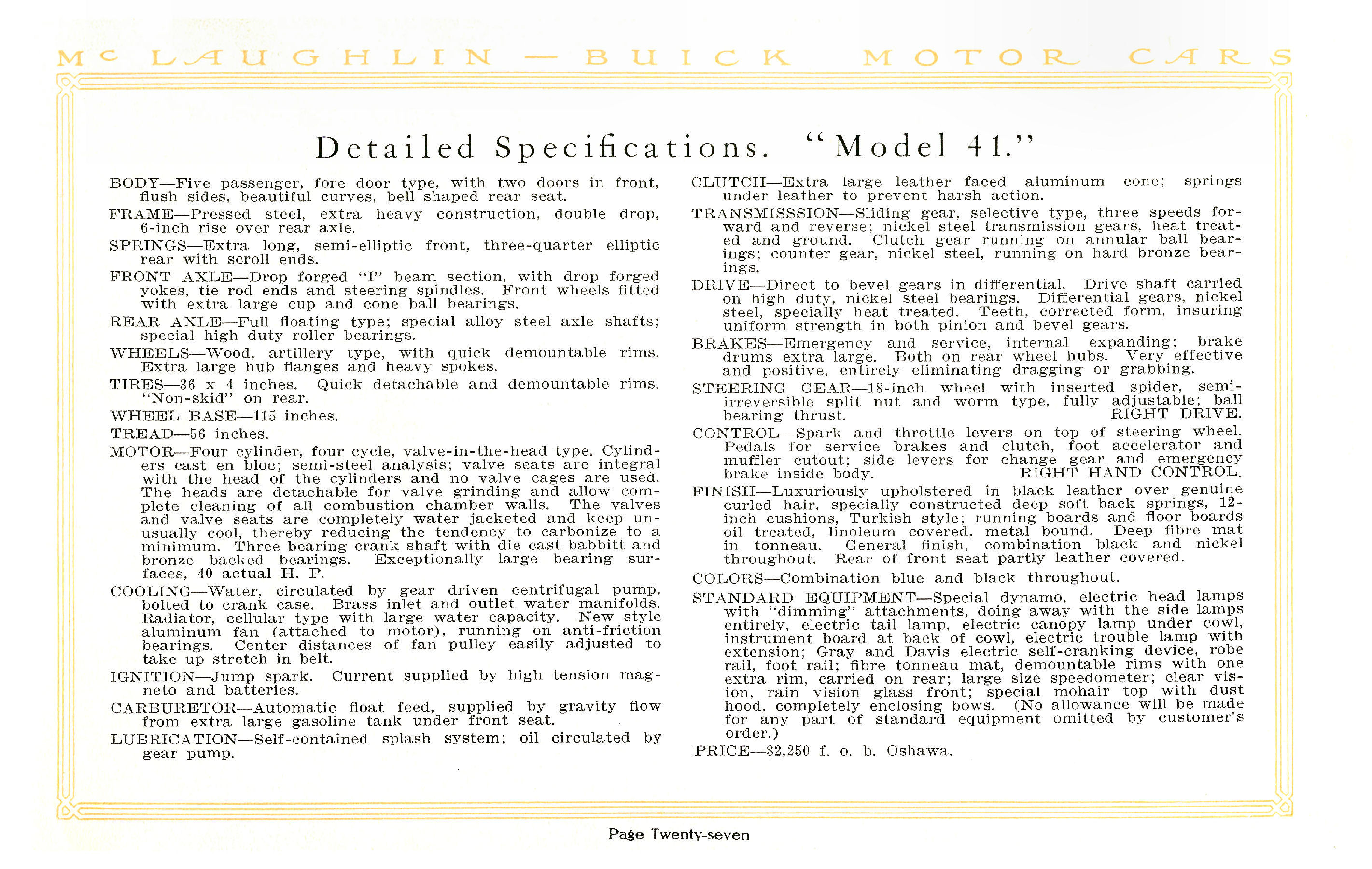 1914 McLaughlin Buick Motor Cars-27