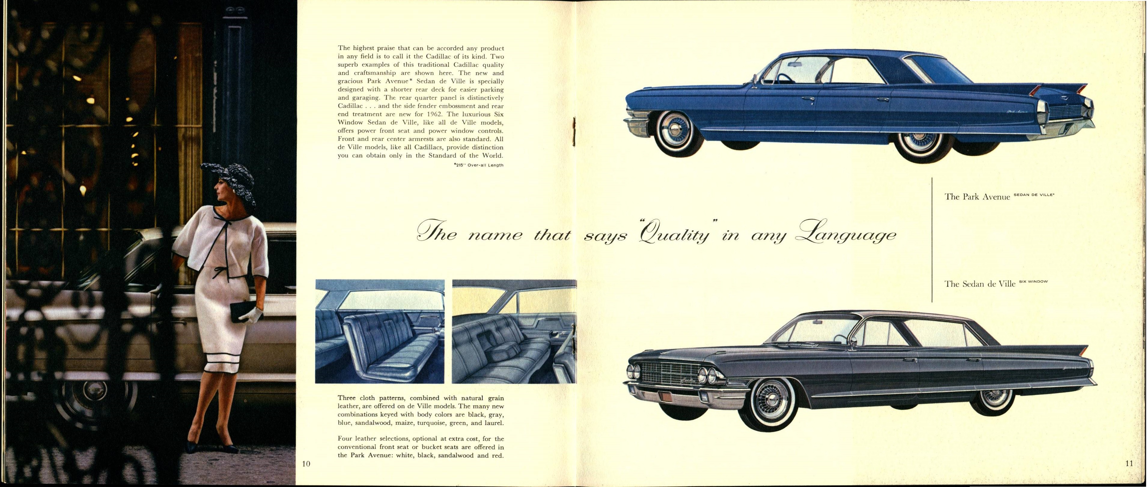 1962 Cadillac Brochure (Cdn)  10-11