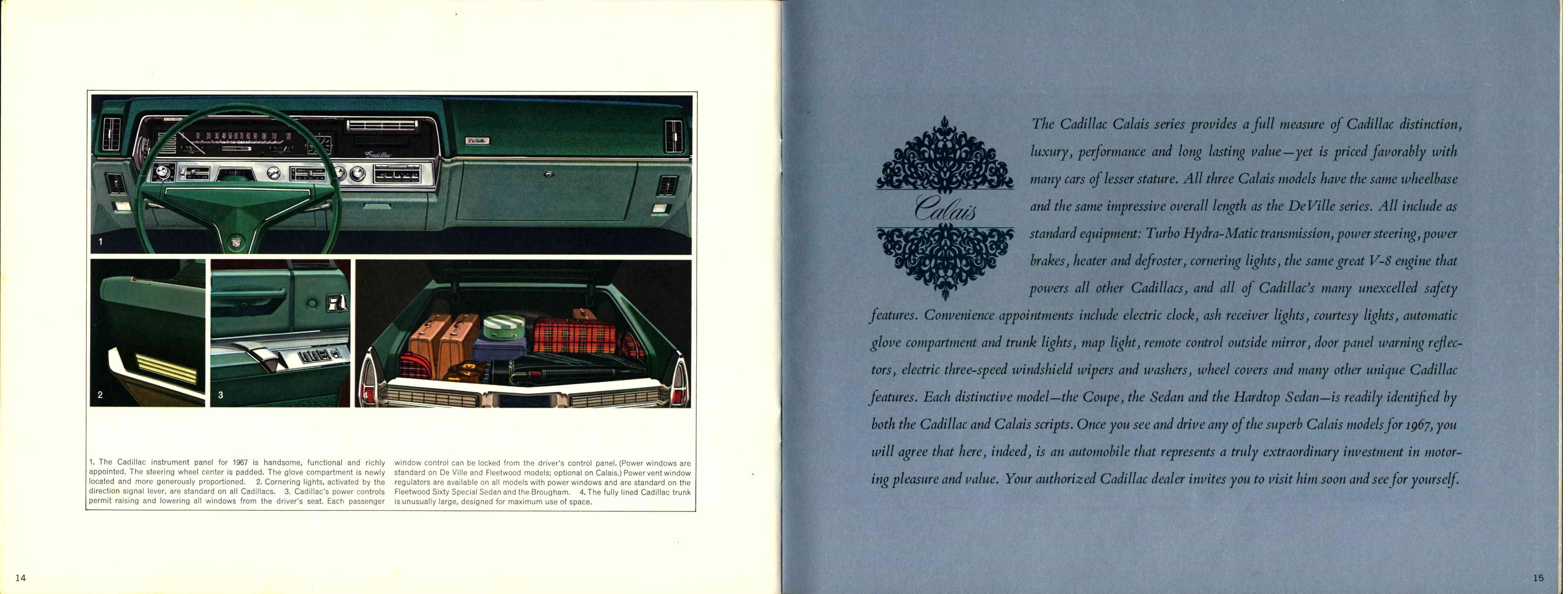 1967 Cadilac Brochure Canada 14-15