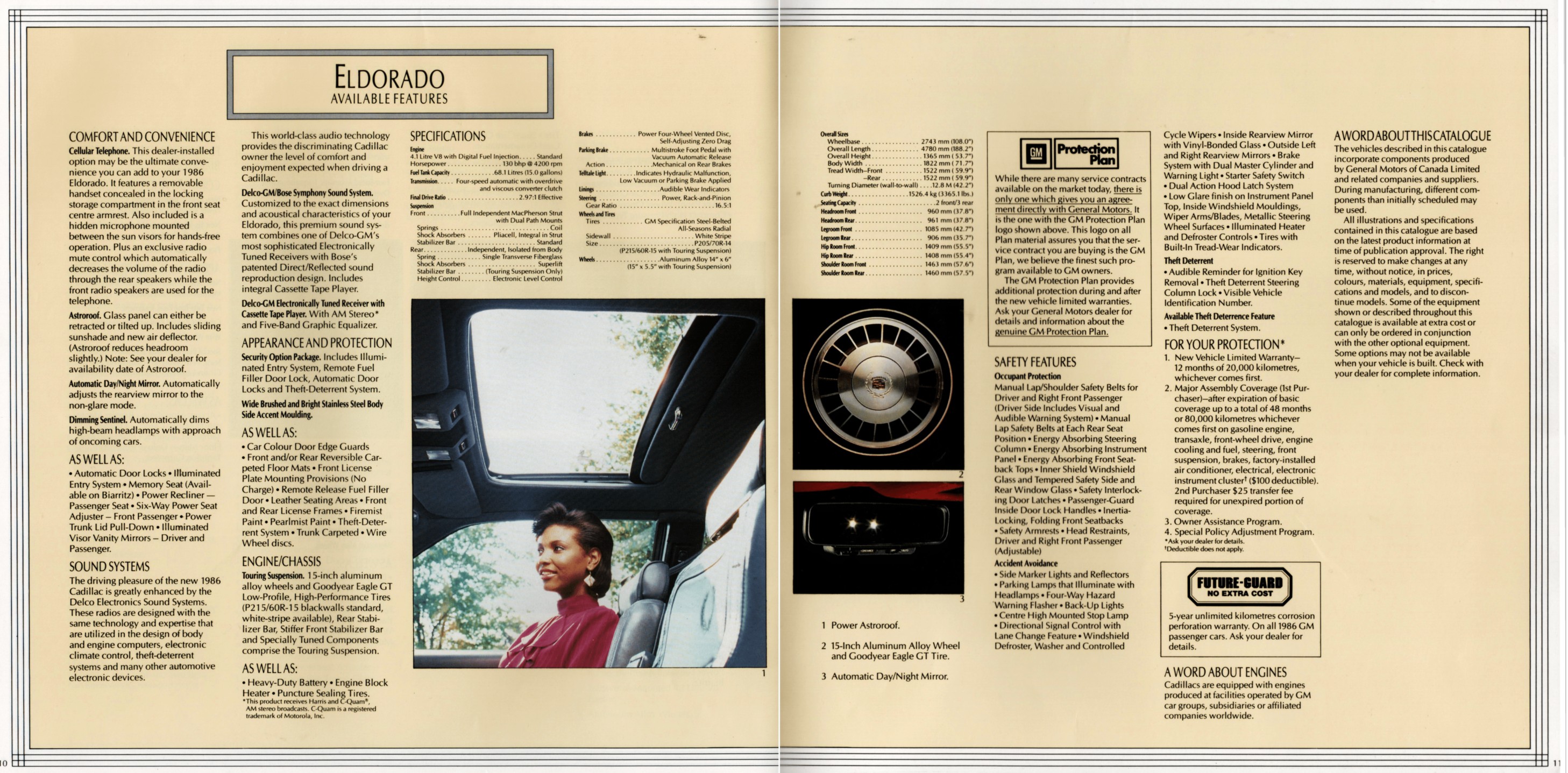 1986 Cadillac Eldorado Brochure (Cdn) 10-11.
