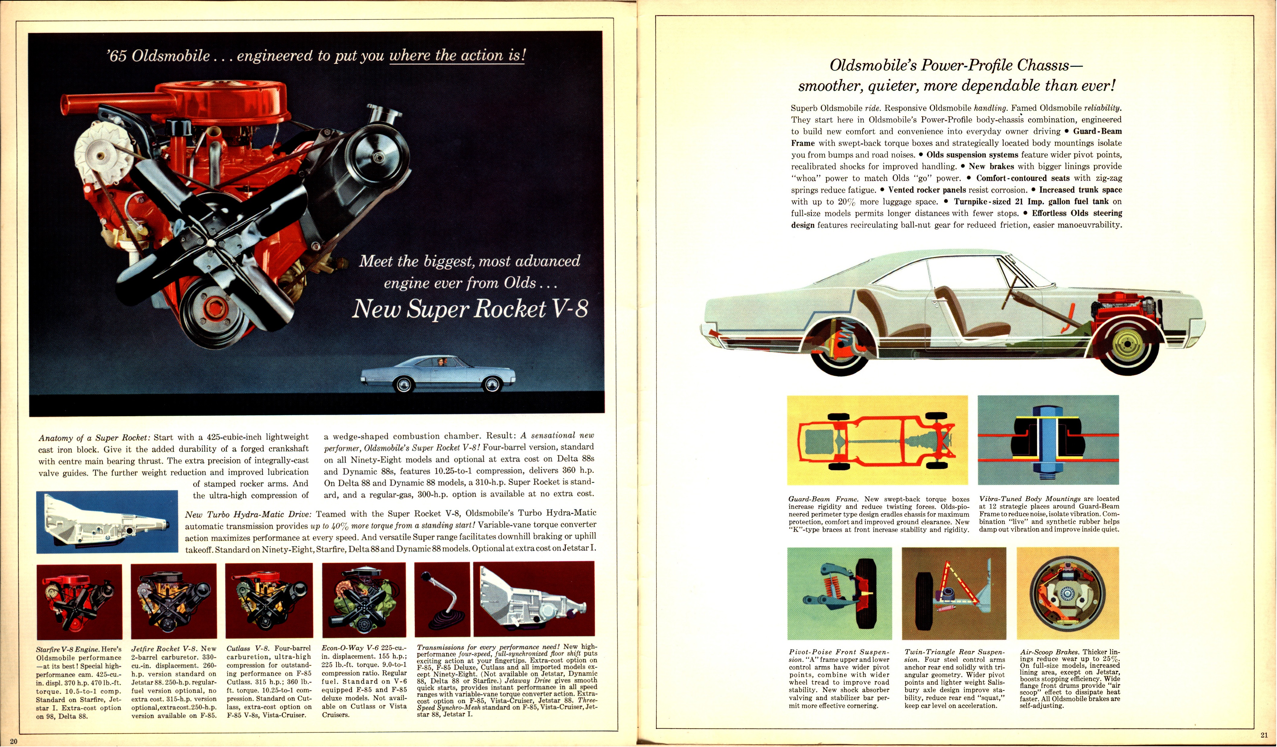 1965 Oldsmobile Full Line Brochure (Cdn) 20-21