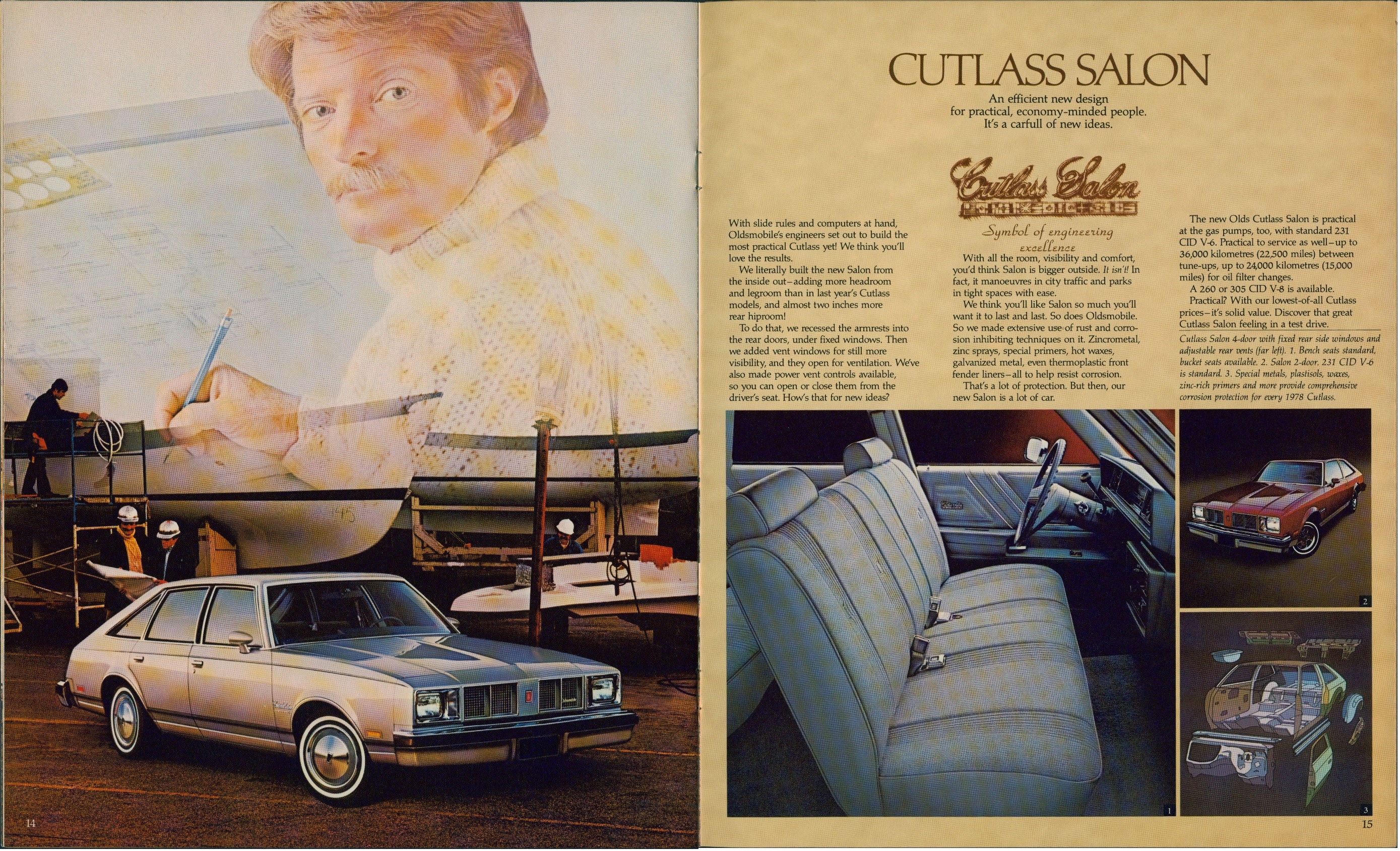 1978 Oldsmobile Cutlass & Omega Brochure Canada 14-15
