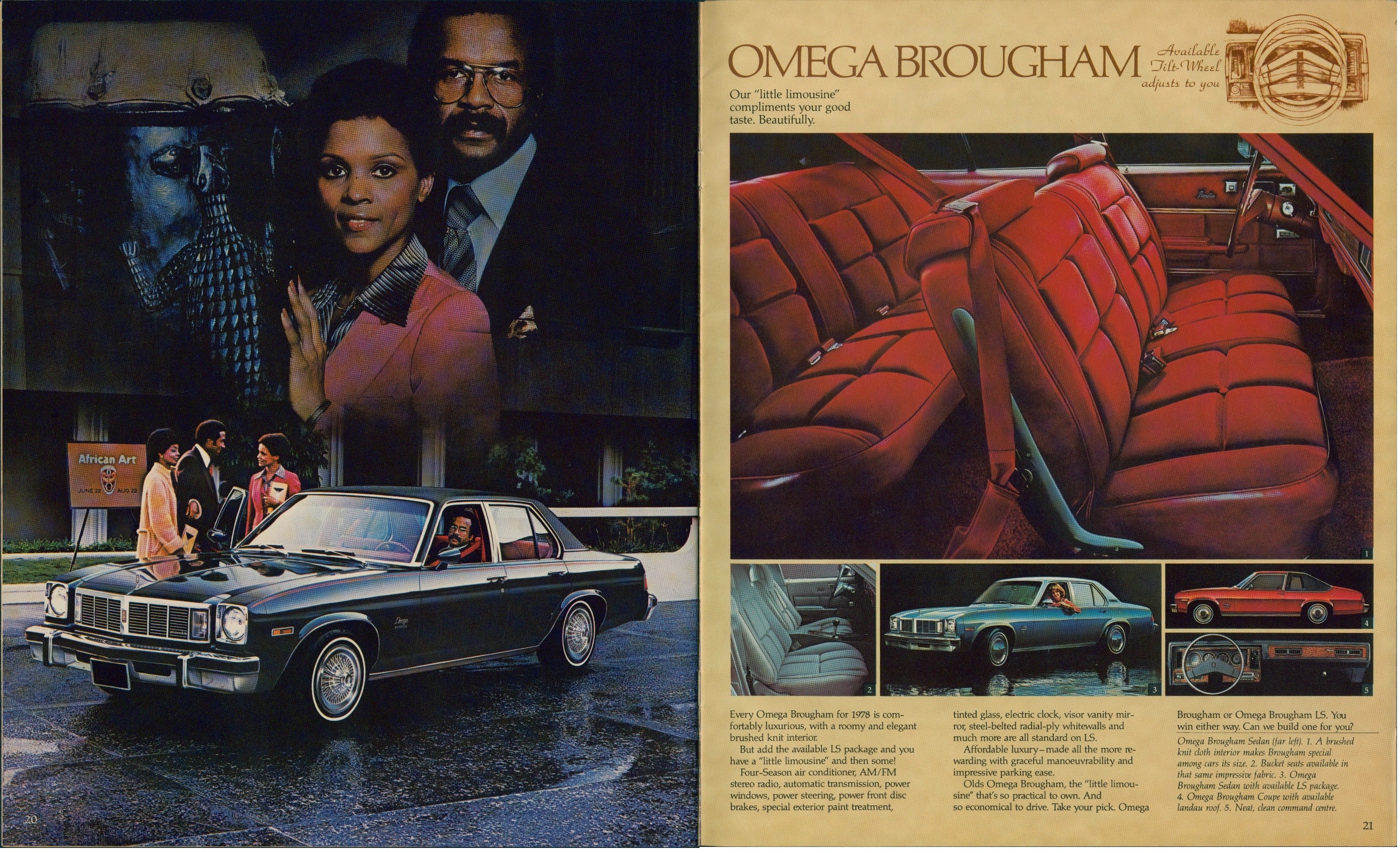 1978 Oldsmobile Cutlass & Omega Brochure Canada 20-21