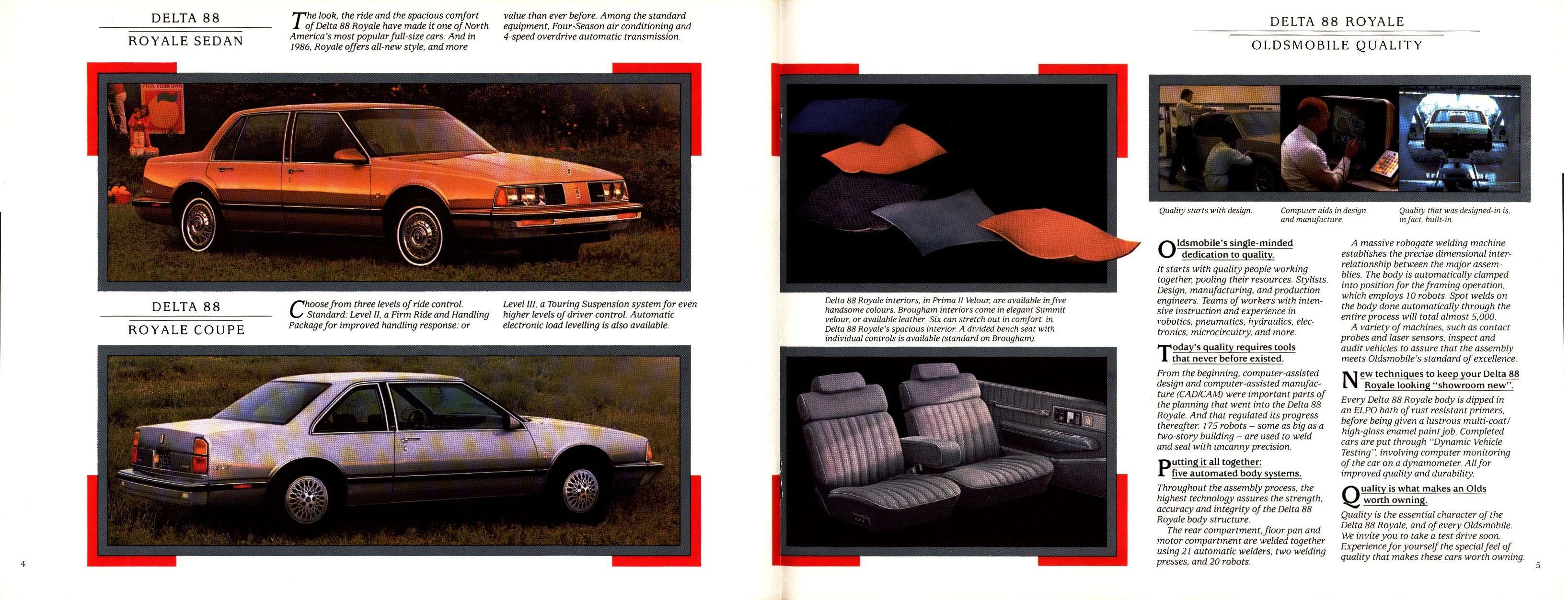 1986 Oldsmobile Delta 88 & Custom  Cruiser Brochure Canada-04-05