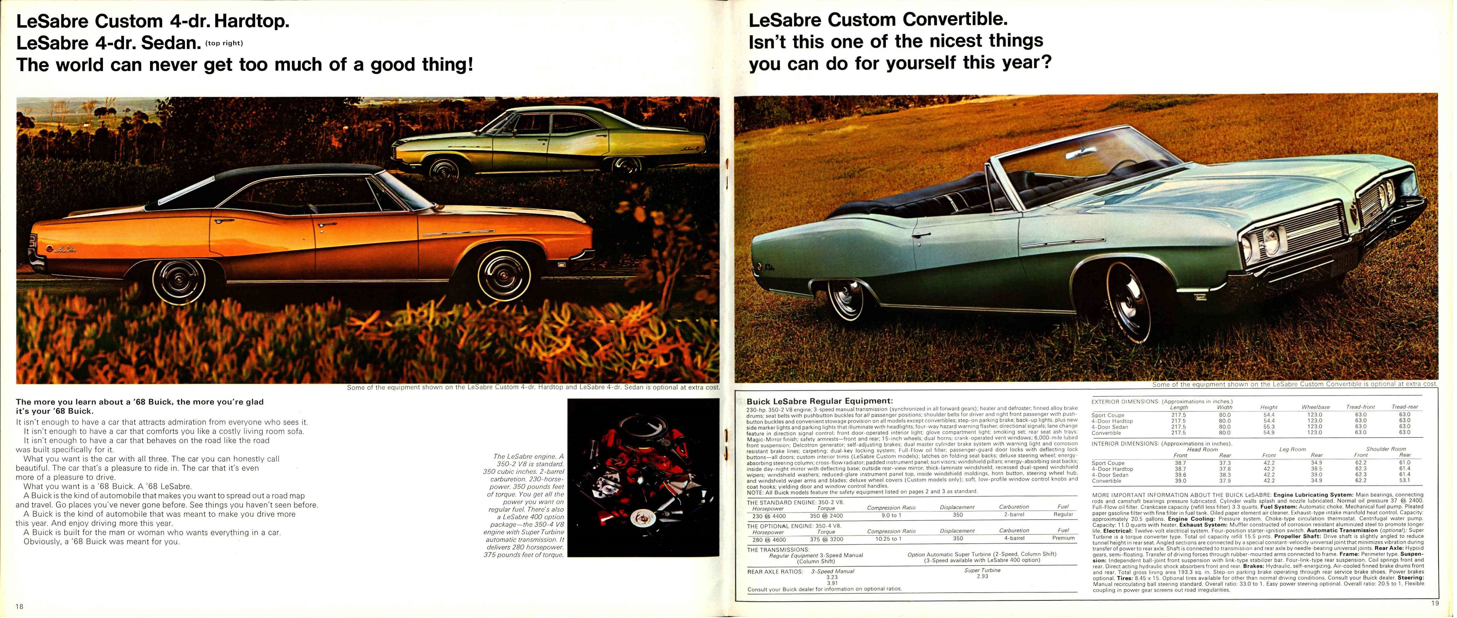 1968 Buick Full Line Brochure Canada 18-19