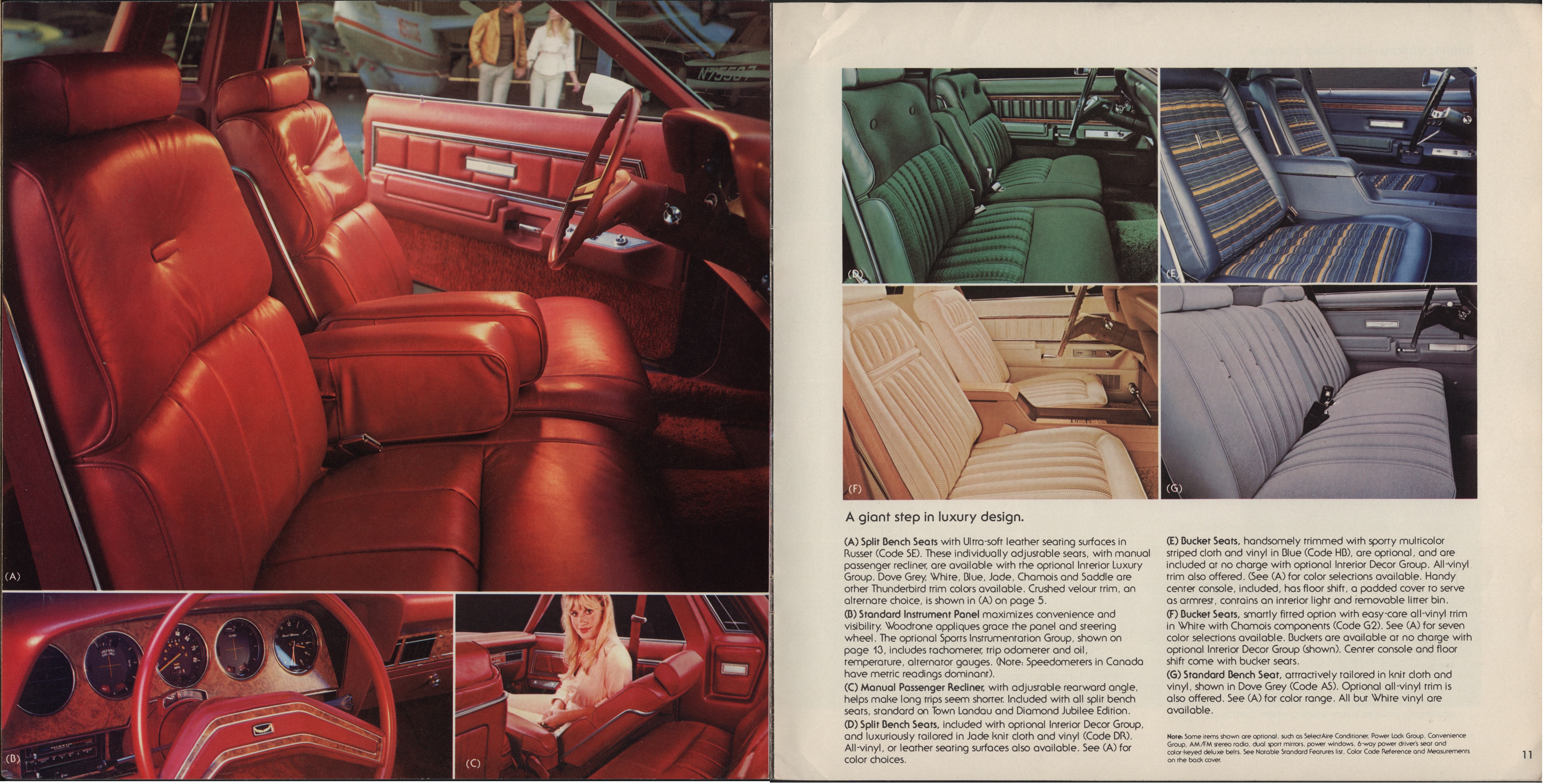 1978 Ford Thunderbird Brochure Canada 10-11