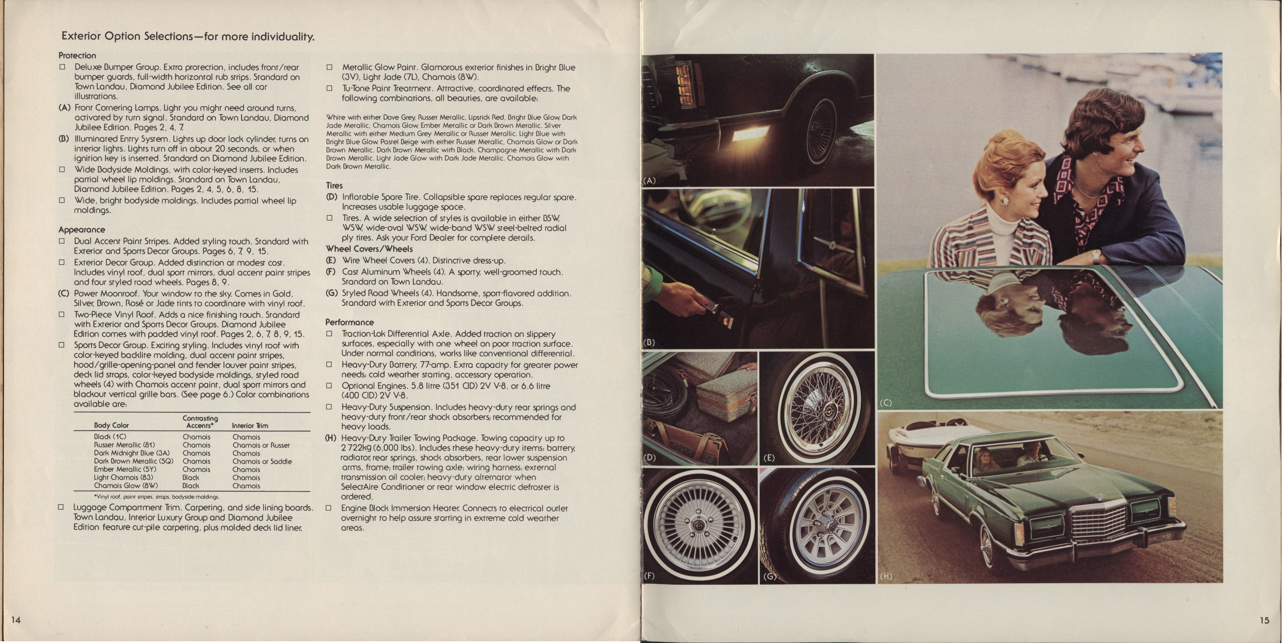 1978 Ford Thunderbird Brochure Canada 14-15