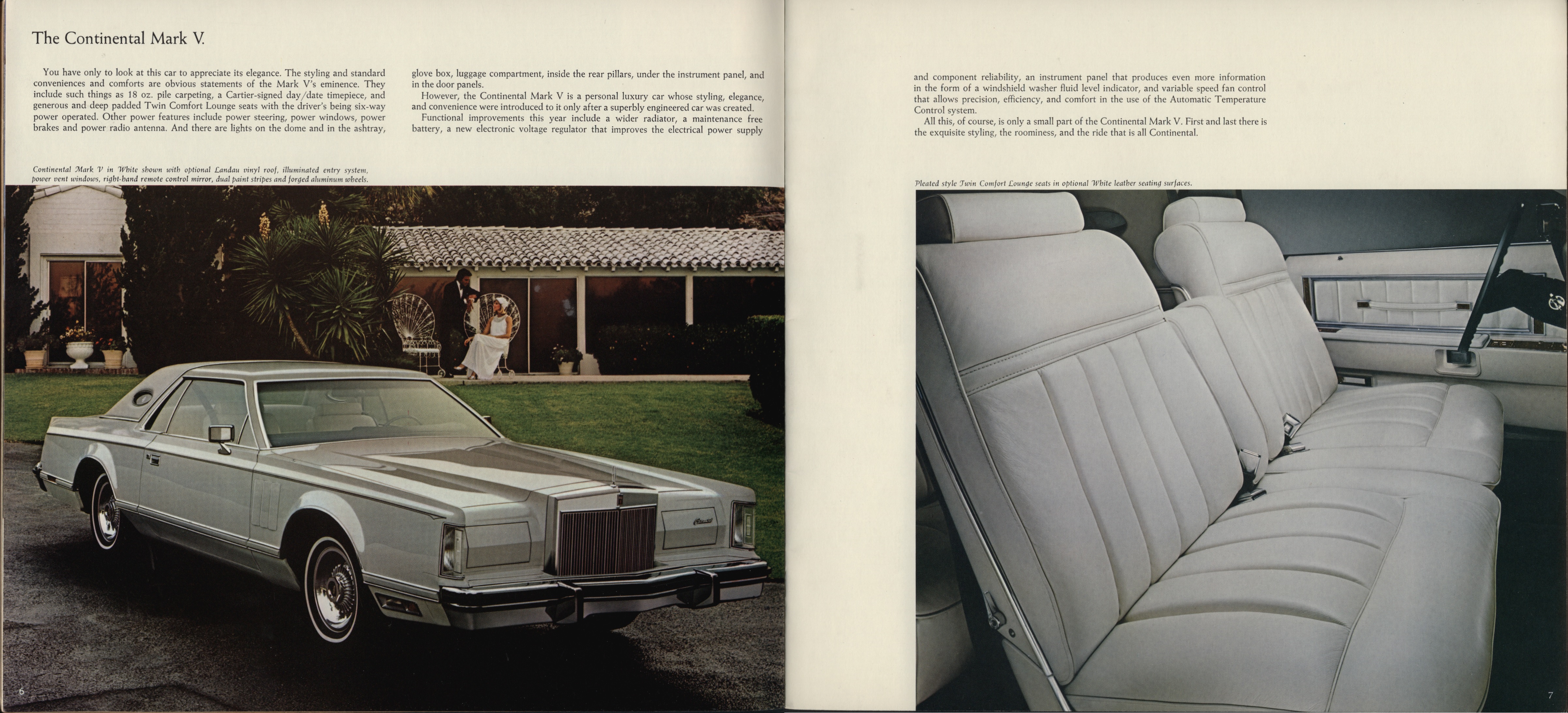 1978 Lincoln Continental Mark V Brochure 06-07