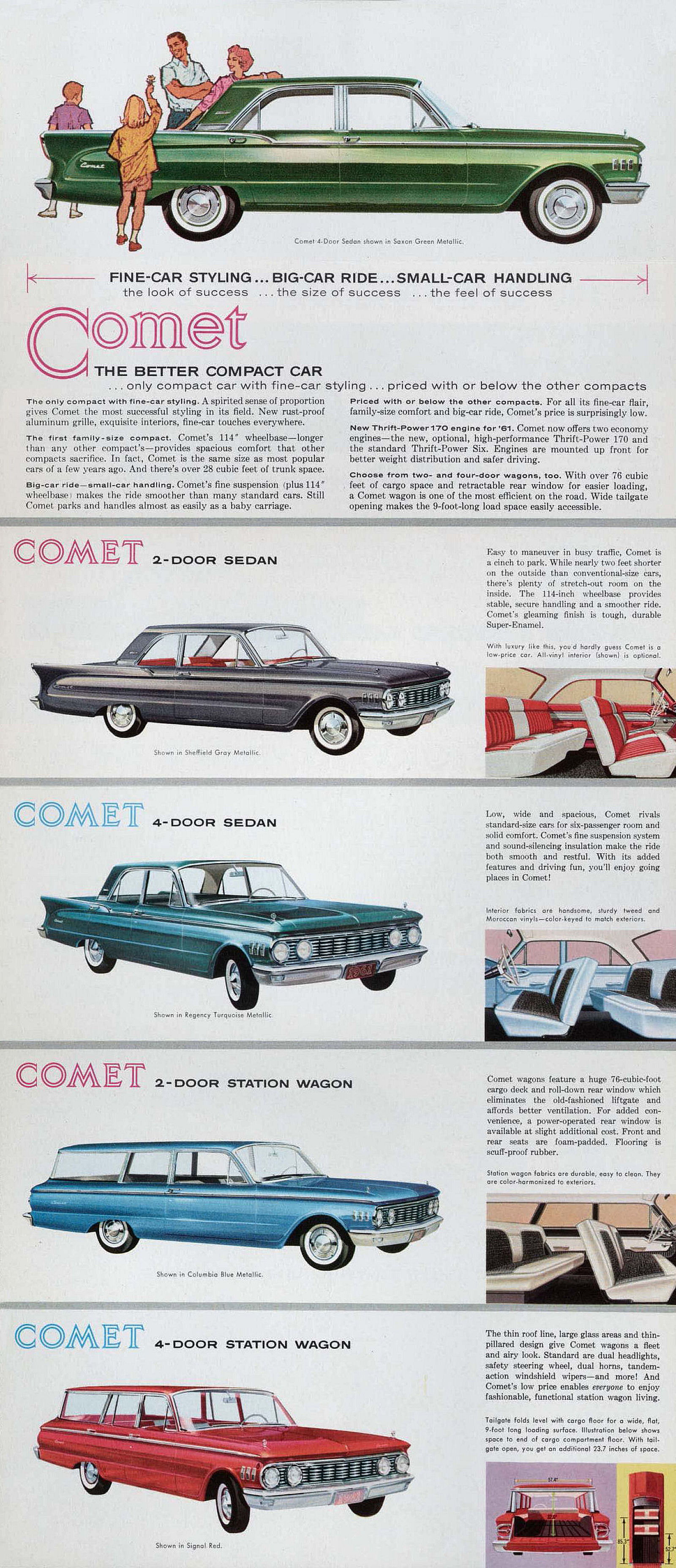 1961 Mercury Comet Foldout-Side B