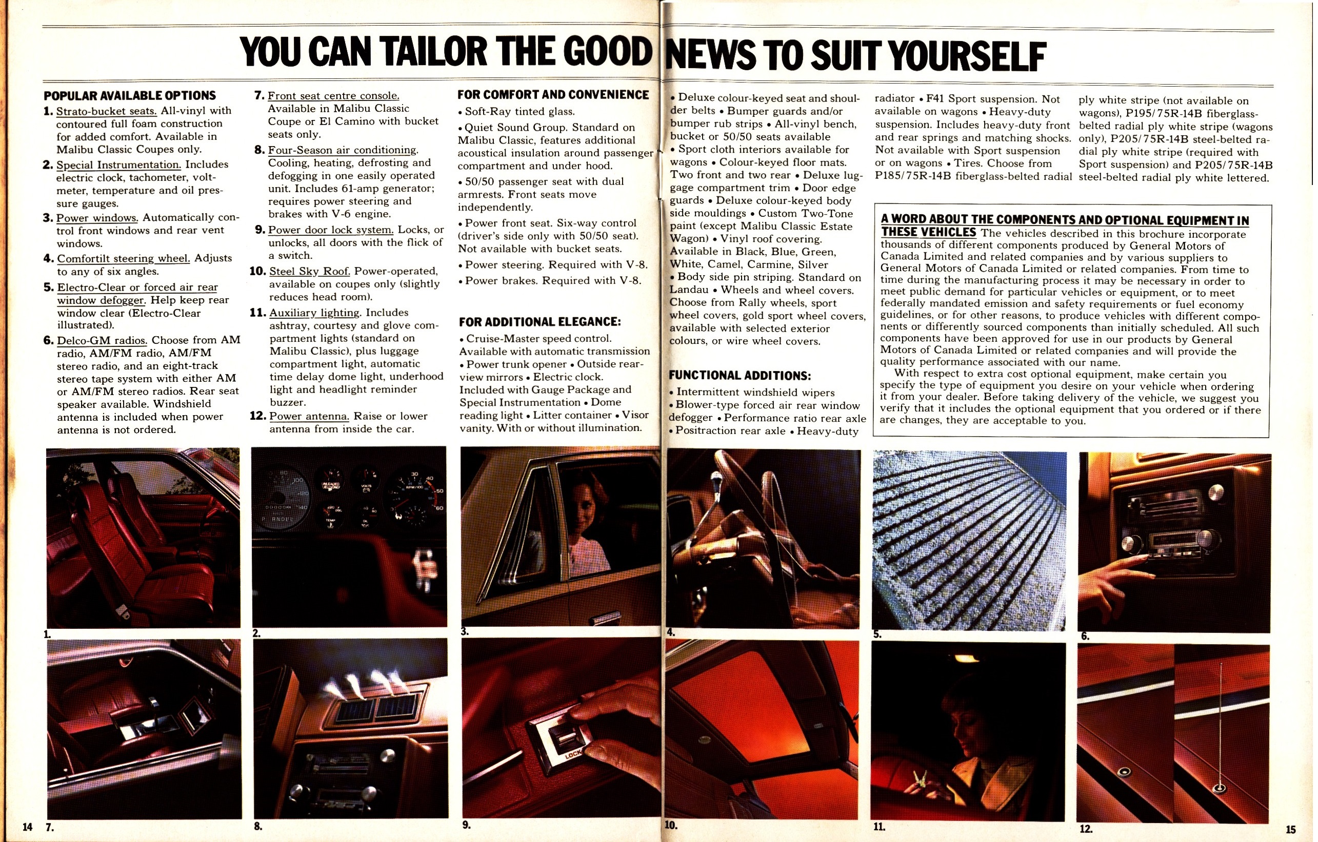 1978 Chevrolet Malibu Brochure Canada 14-15