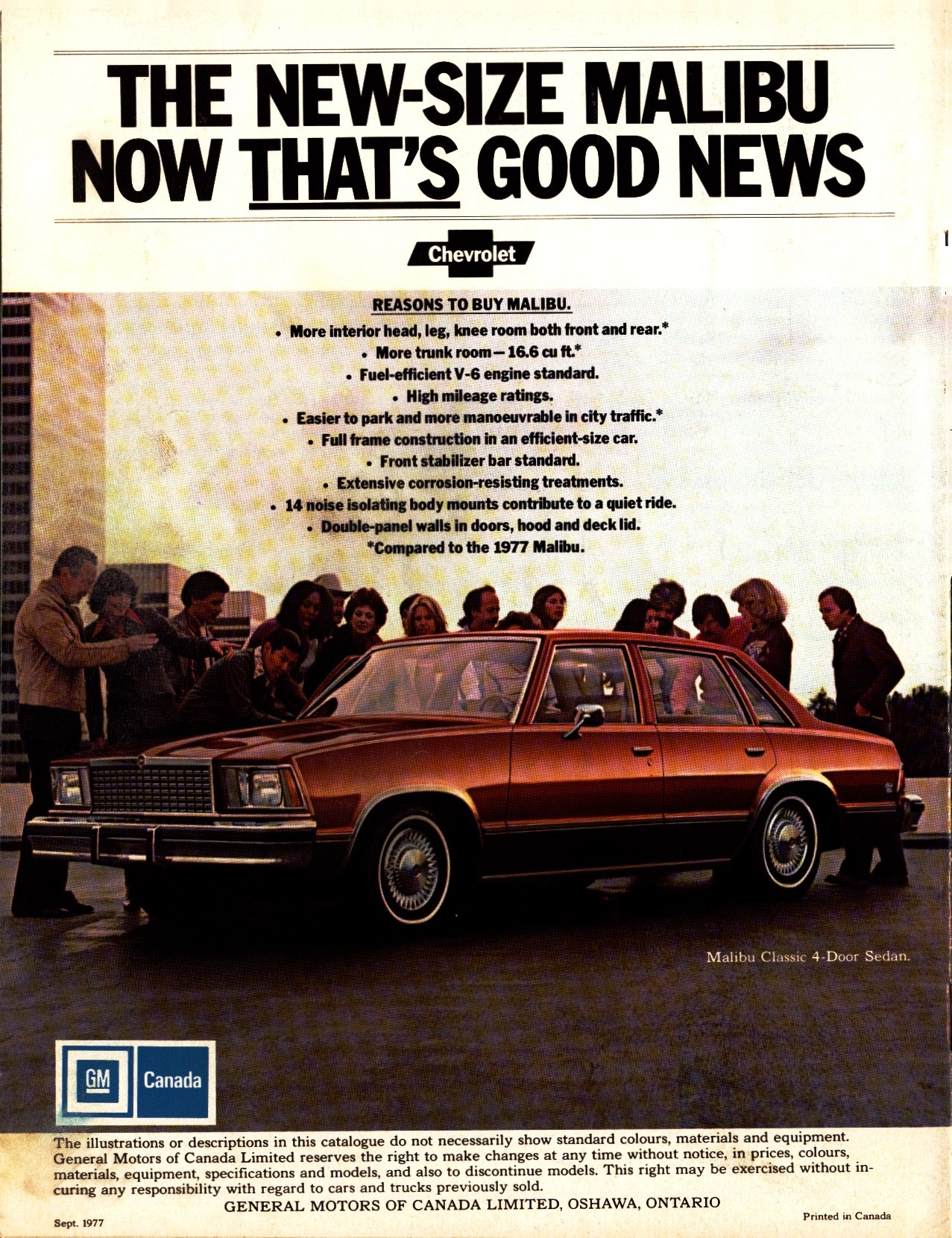 1978 Chevrolet Malibu Brochure Canada 16