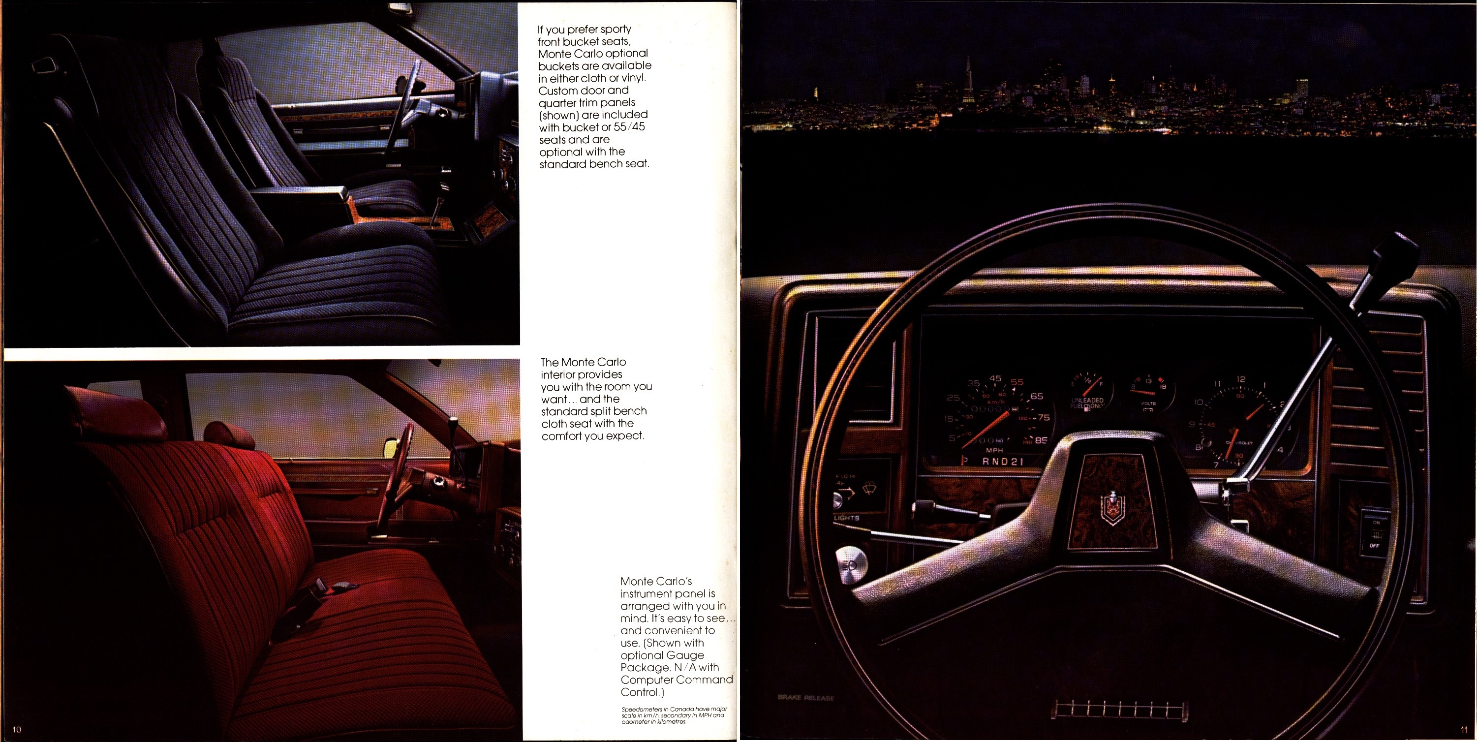 1981 Chevrolet Monte Carlo Brochure Canada 10-11
