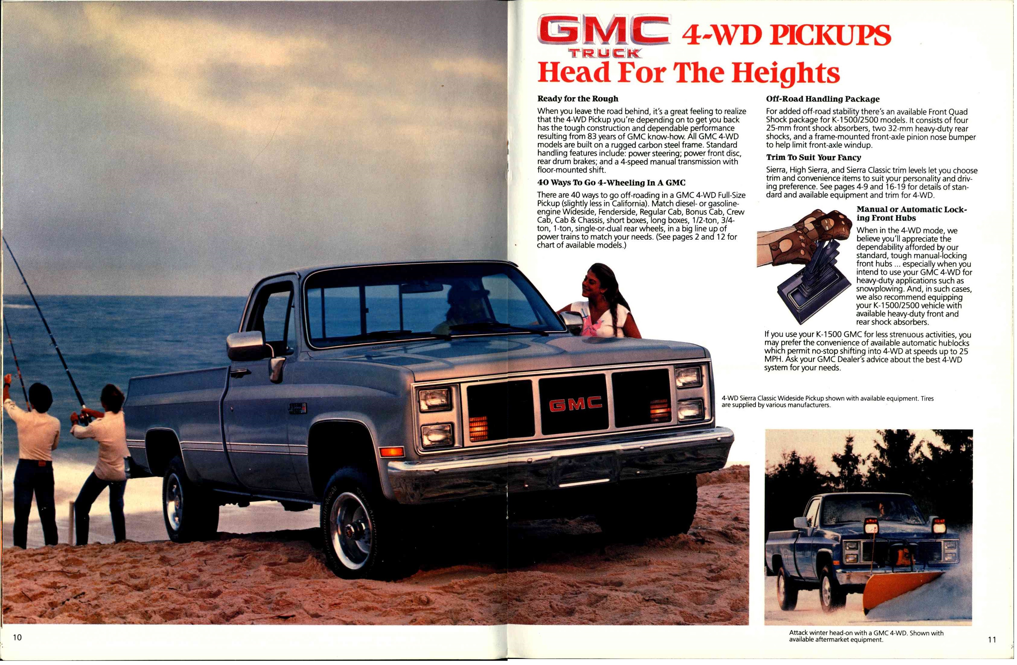 1986 GMC Full Size Pickups Brochure Canada 10-11