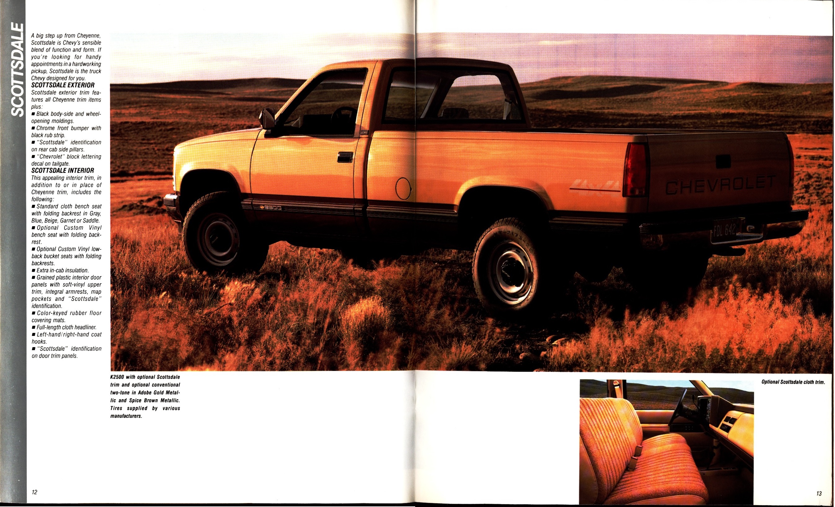 1988 Chevrolet Full Size Pickup Brochure (Rev) 12-13
