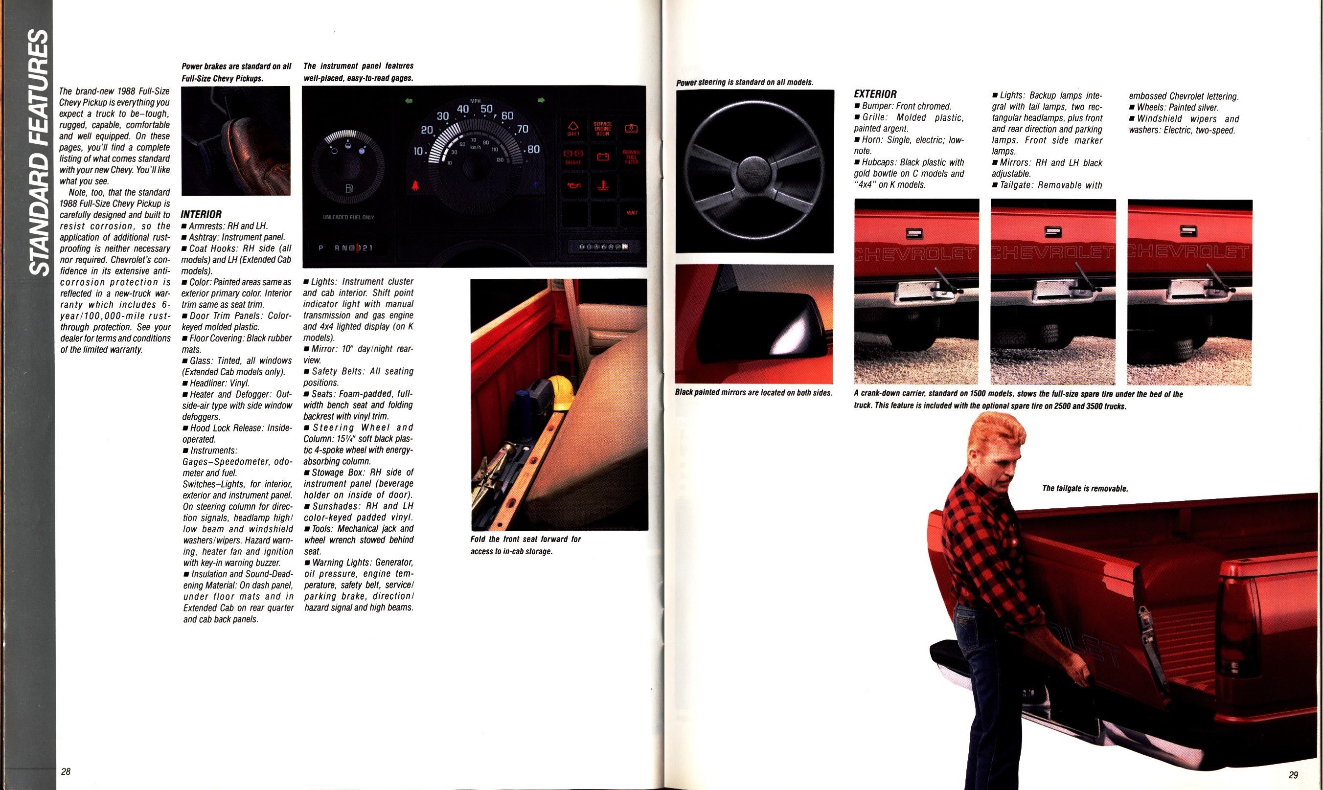 1988 Chevrolet Full Size Pickup Brochure (Rev) 28-29