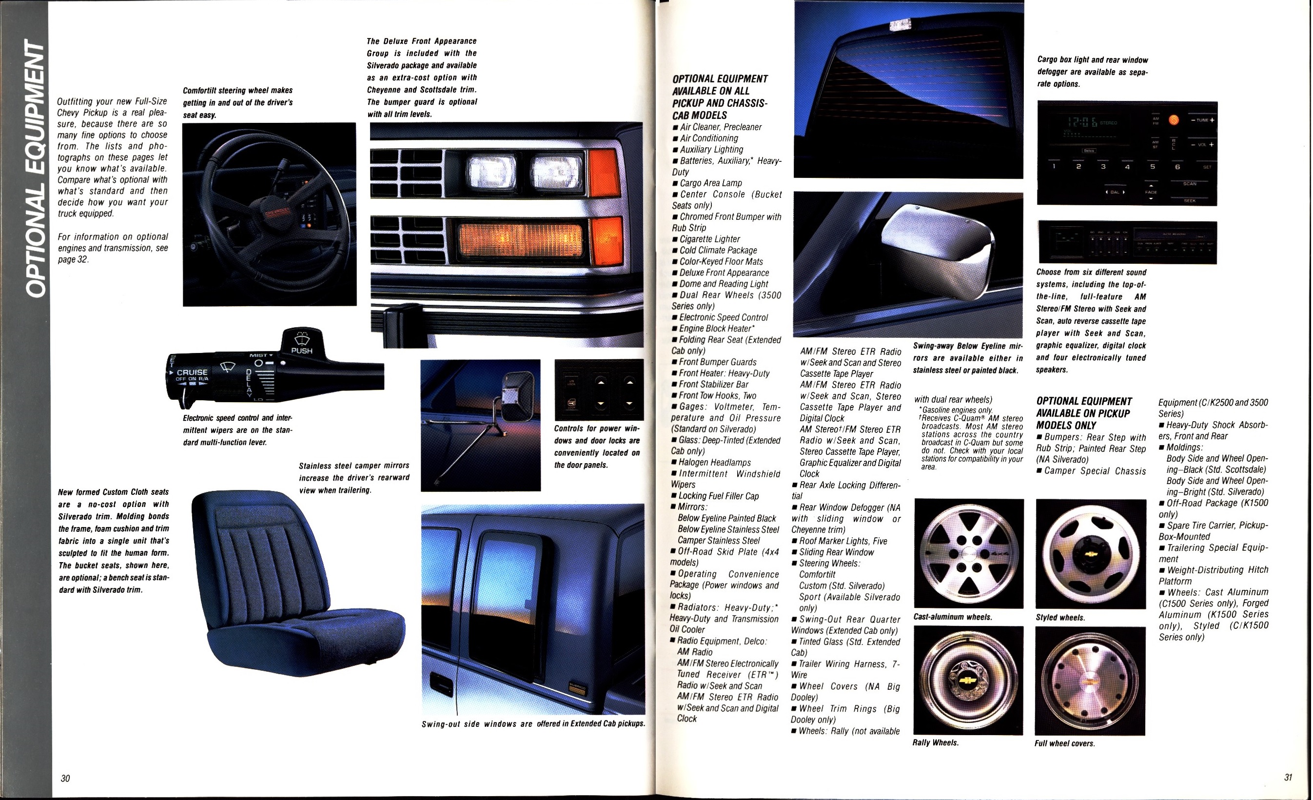 1988 Chevrolet Full Size Pickup Brochure (Rev) 30-31