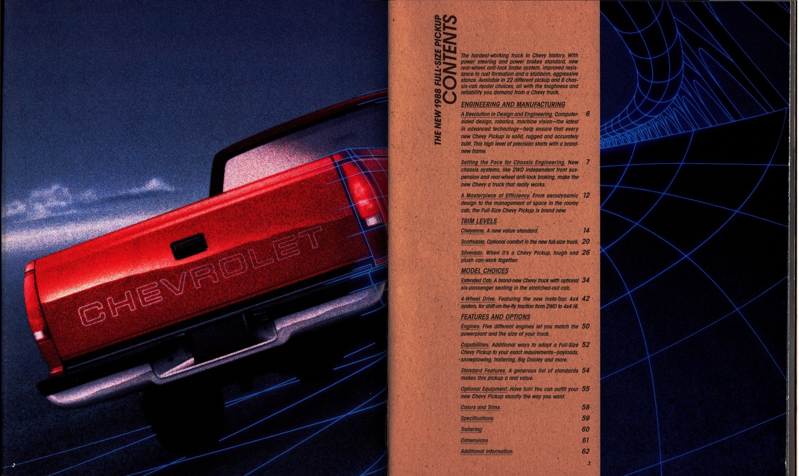 1988 Chevrolet Full Size Pickup Brochure 02-03-05