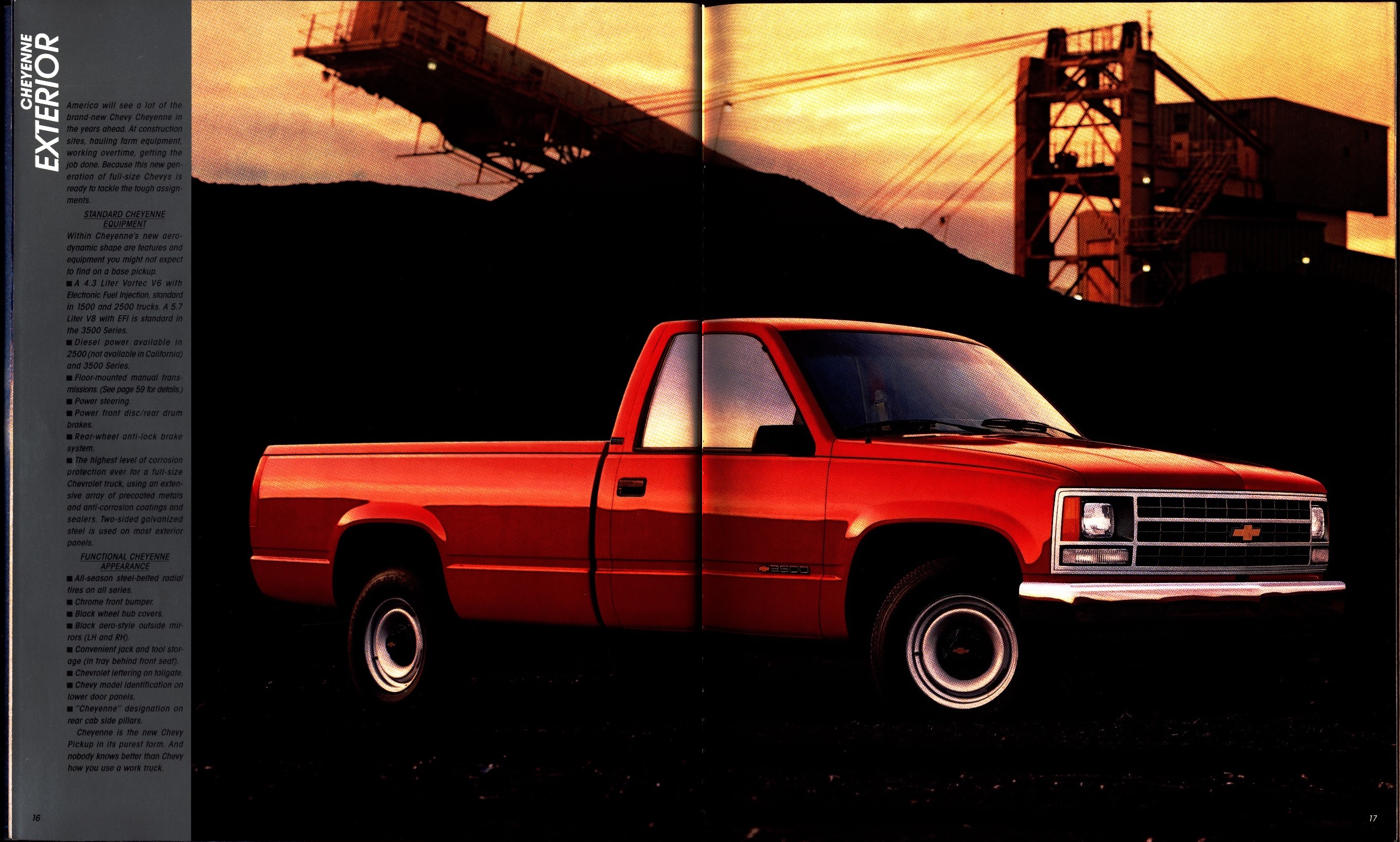 1988 Chevrolet Full Size Pickup Brochure 16-17