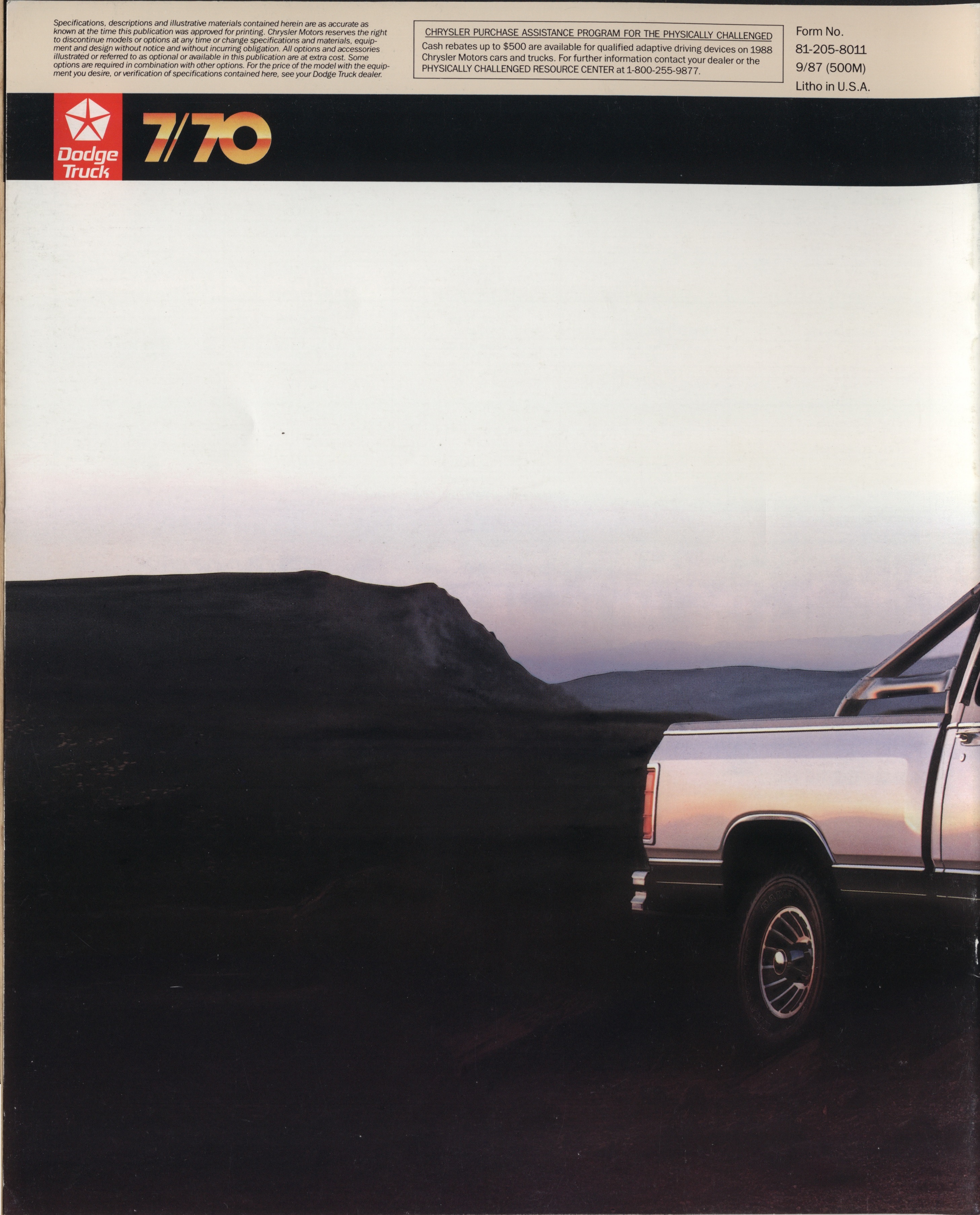 1988 Dodge Full-Size Pickups Brochure 16