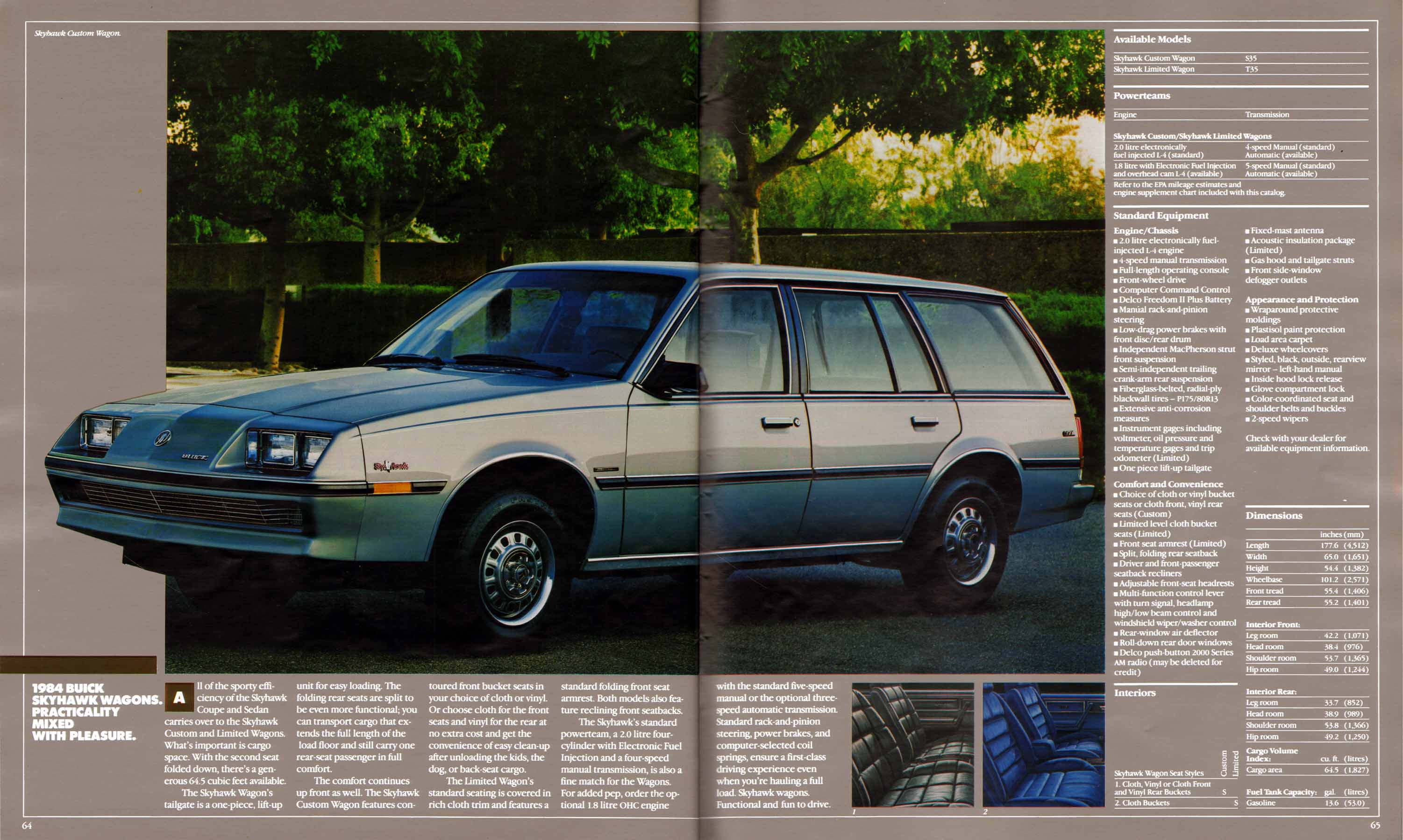 1984 Buick Full Line Prestige-64-65