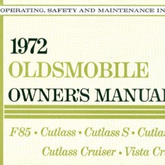 1972-Oldsmobile-Cutlass-User-Manual