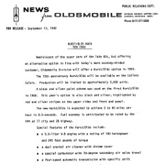 1983-Oldsmobile-Hurst-Olds-Press-Release