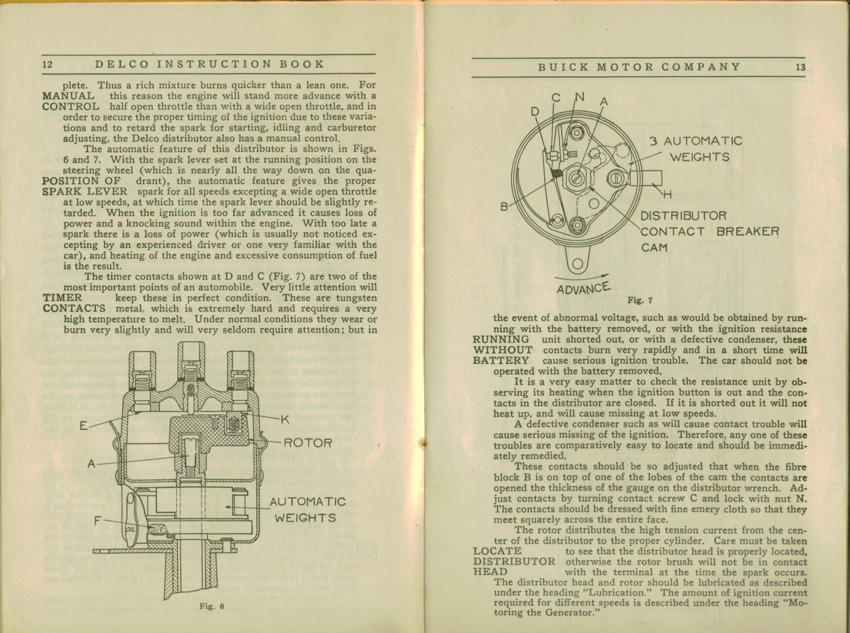 1916 Buick Delco Instruction Book-12-13