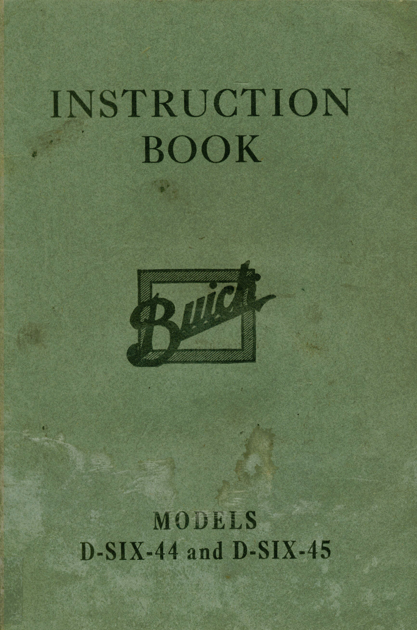 1916 Buick D-44  D-45 Instruction Book-00