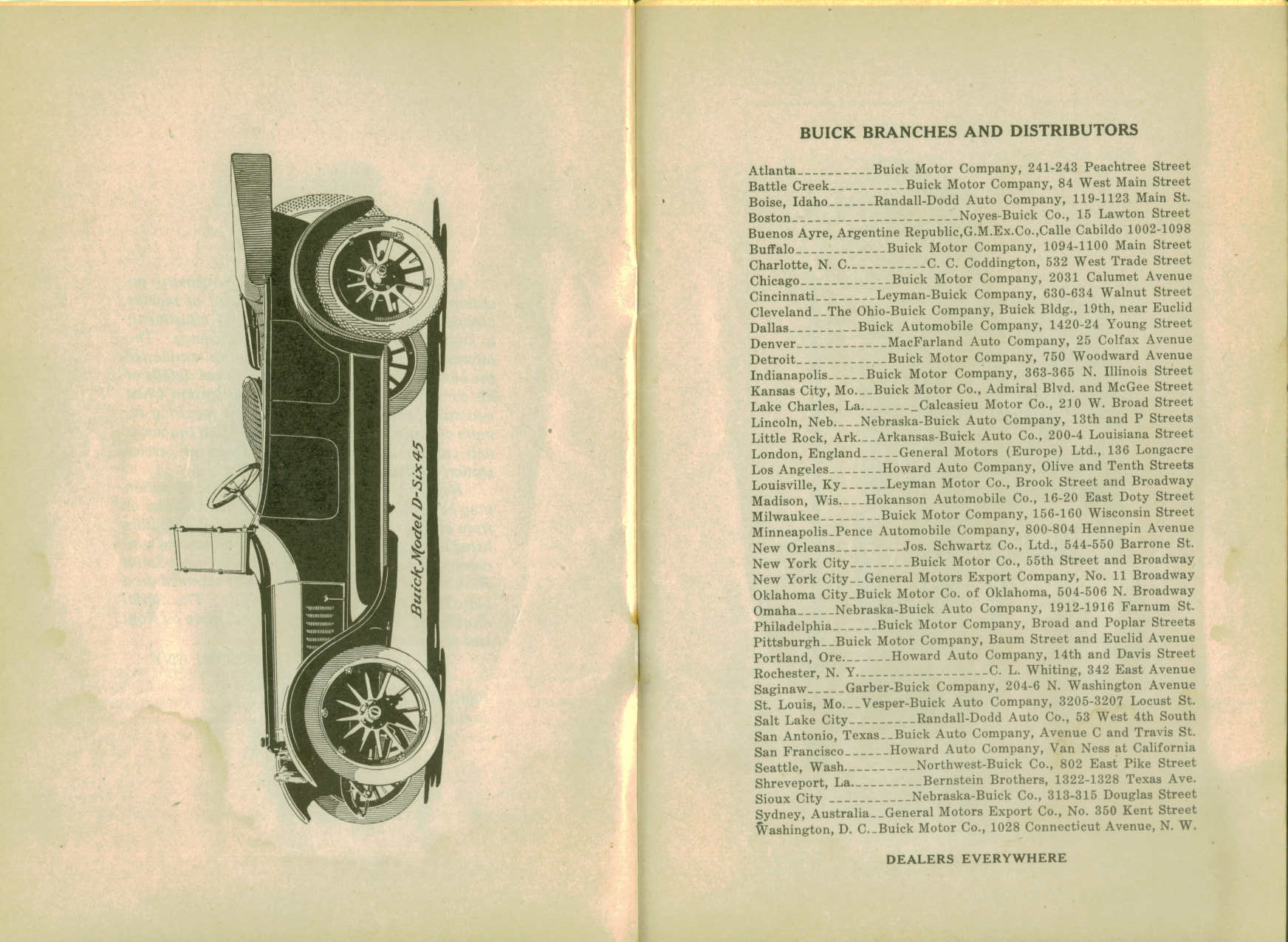 1916 Buick D-44  D-45 Instruction Book-04-05