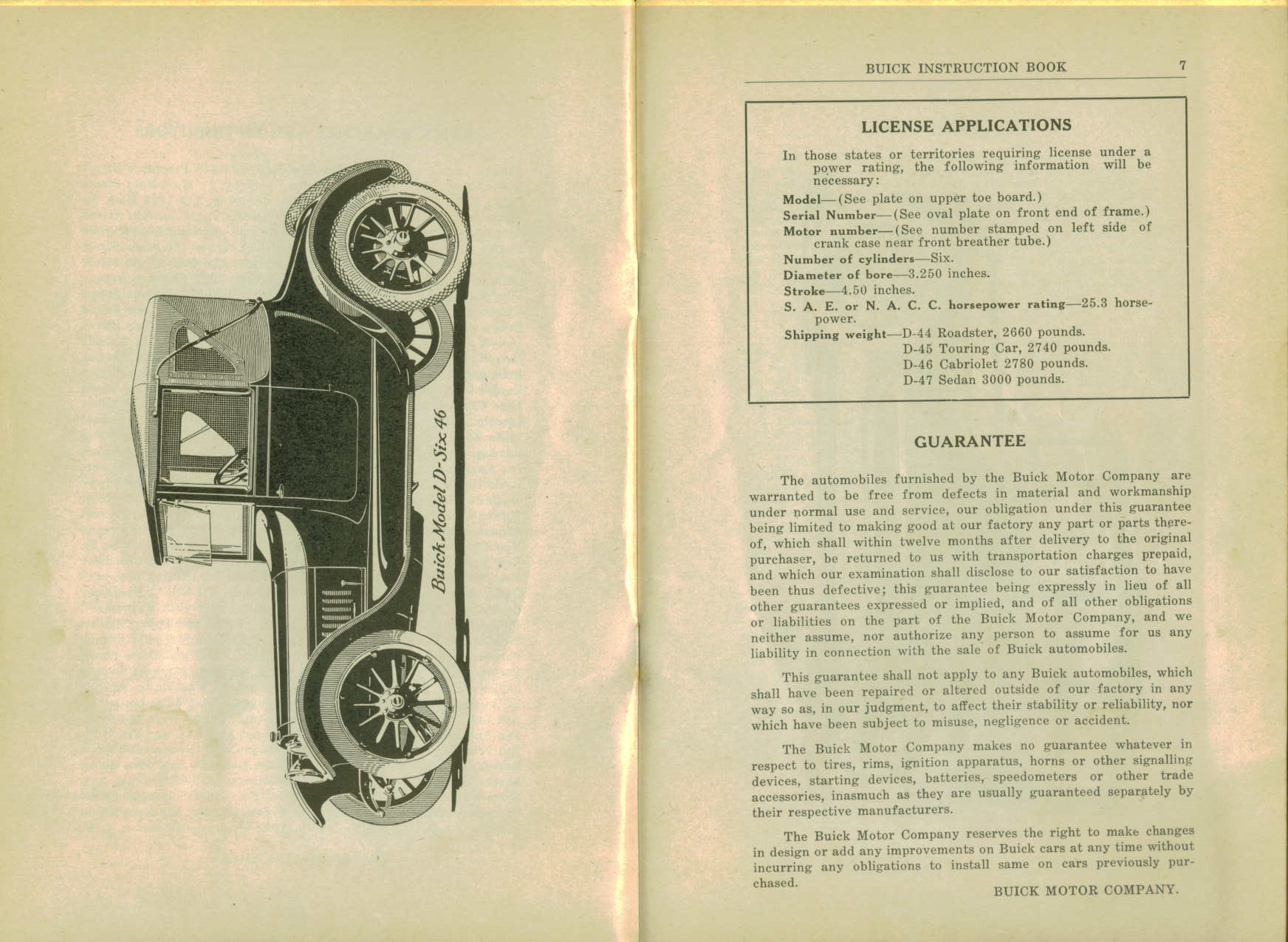 1916 Buick D-44  D-45 Instruction Book-06-07