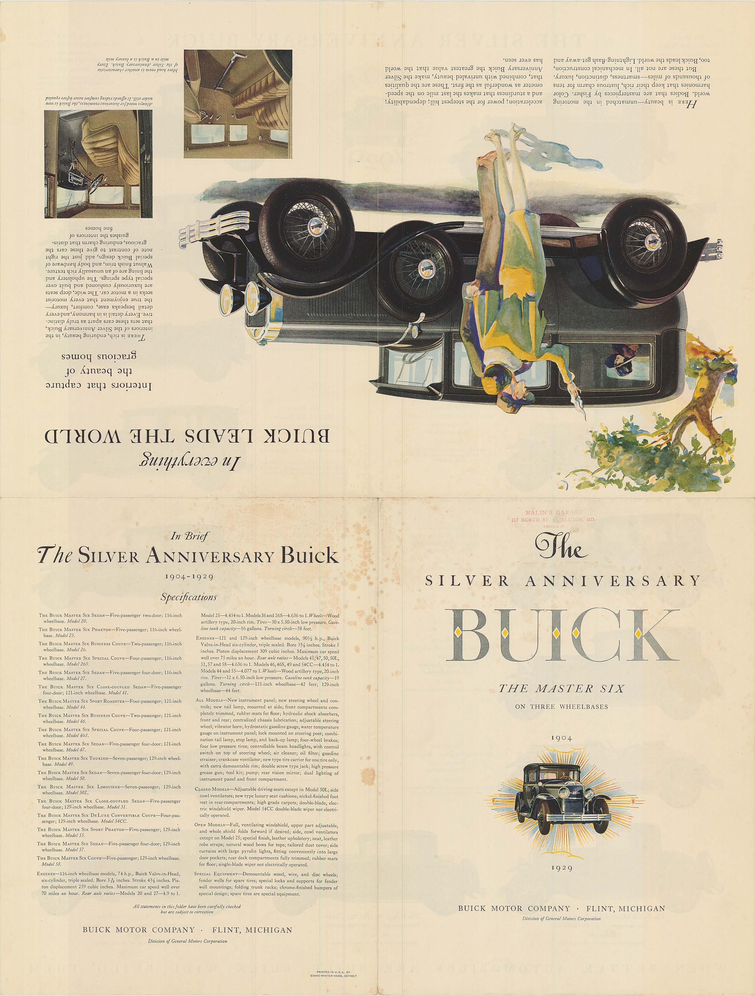 1929 Buick Foldout A-01
