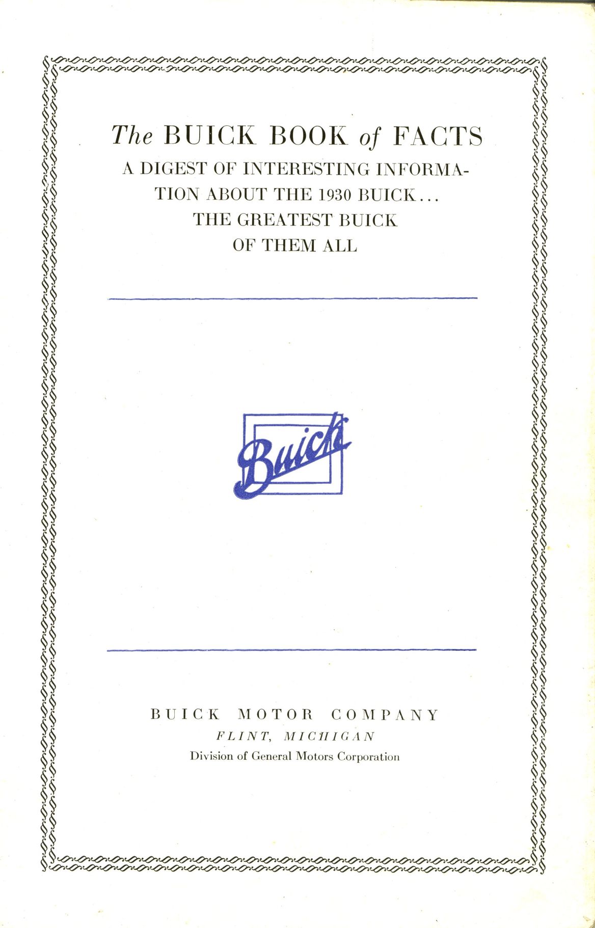 1930 Buick Book of Facts-01